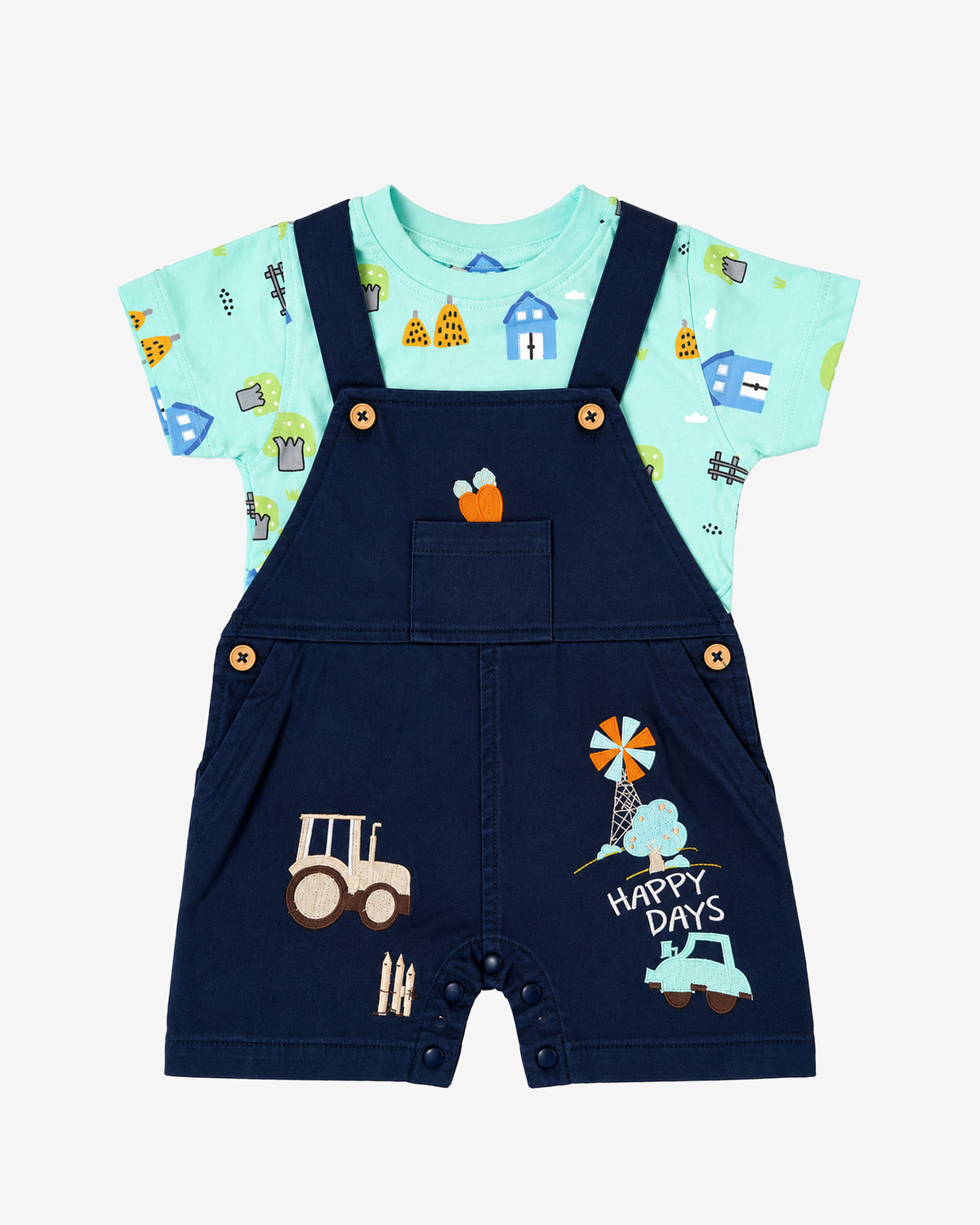 Nuberry Boys Dungaree | Soft, Breathable & Comfortable