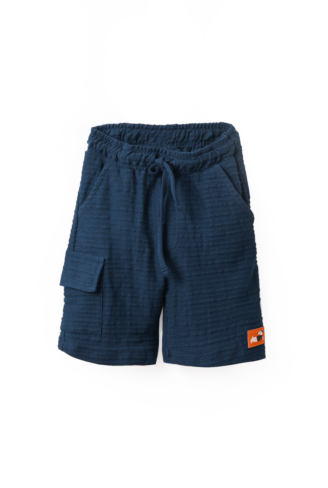 NUBERRY KIDS - BOY STRIPED TEES AND JACQUARD SHORTS ORANGE