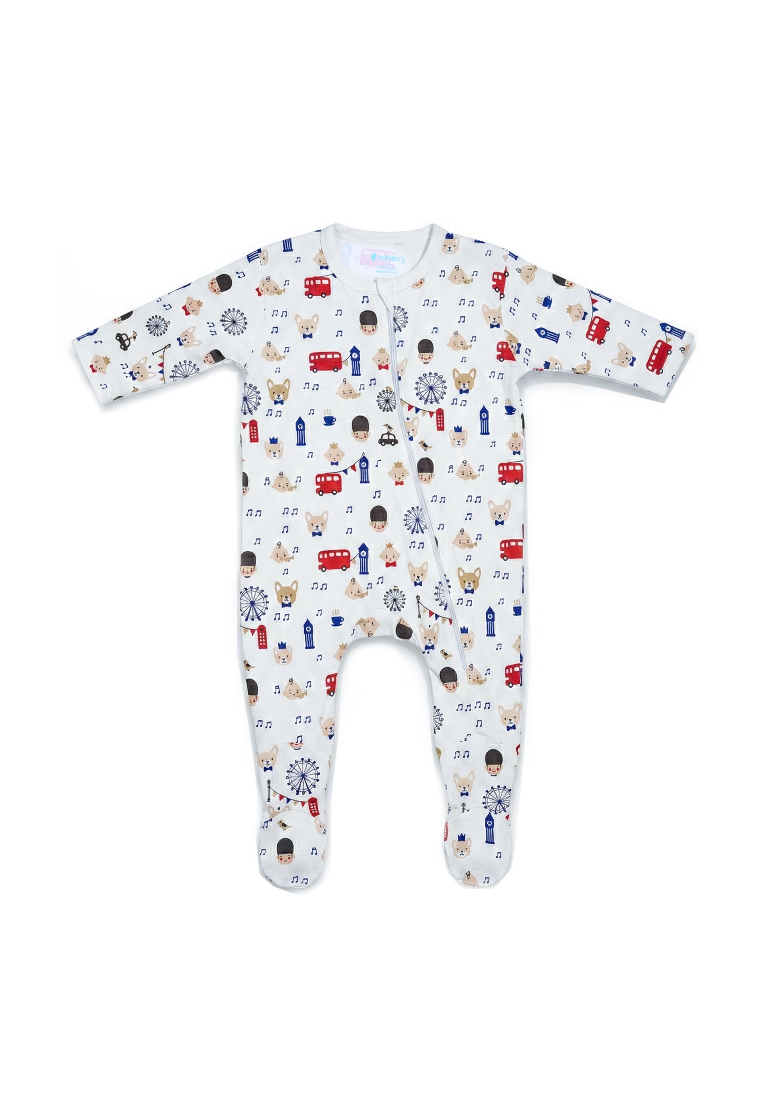 Moms choice Pack of 3 Sets Baby Cotton Sleep Suit  | Breathable, Gentle & Safe | Designed in Australia - Neubaby Stores