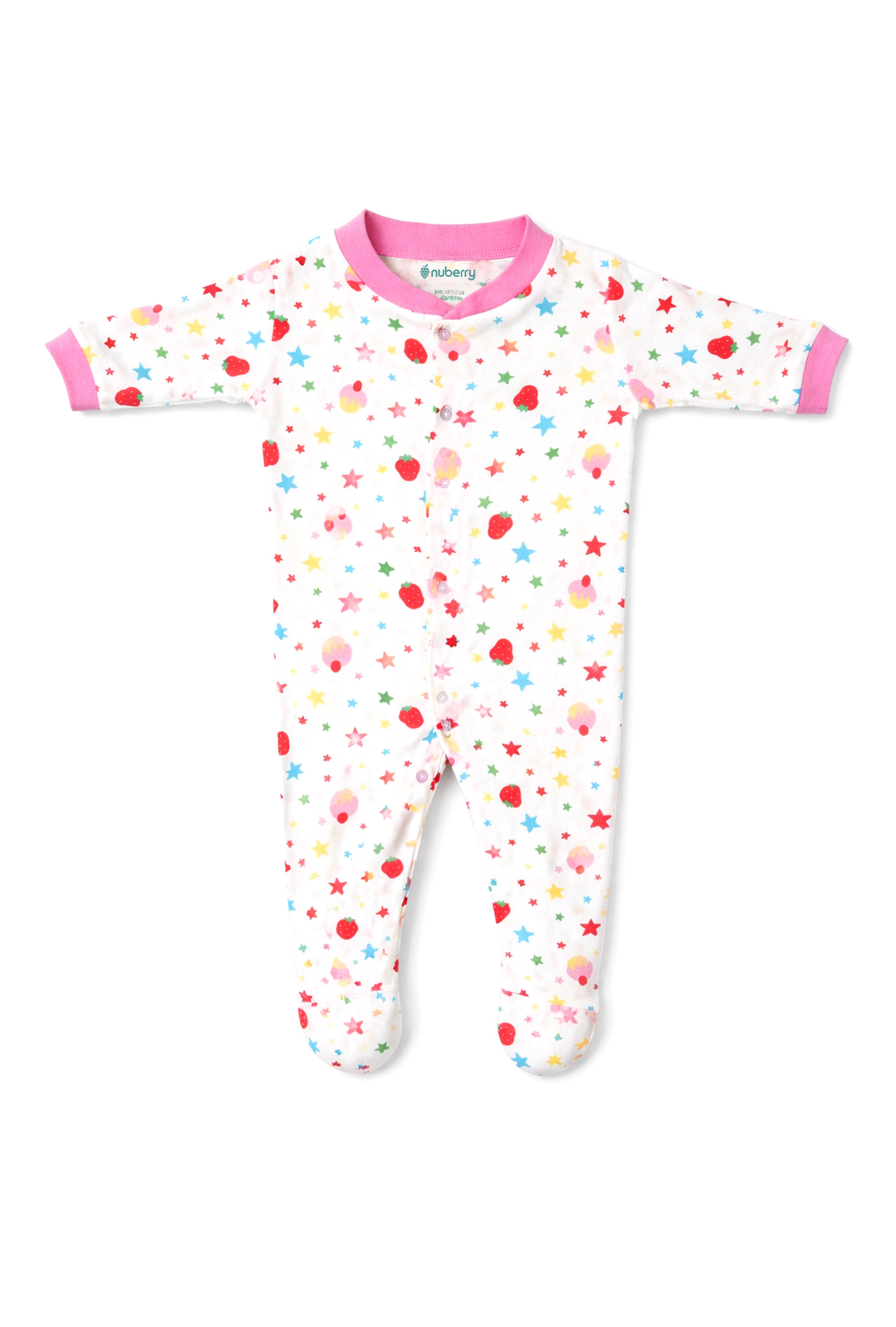 Chosen by Moms | Loved by Babies | Pure Cotton Sleep Suits (Pack of 3)