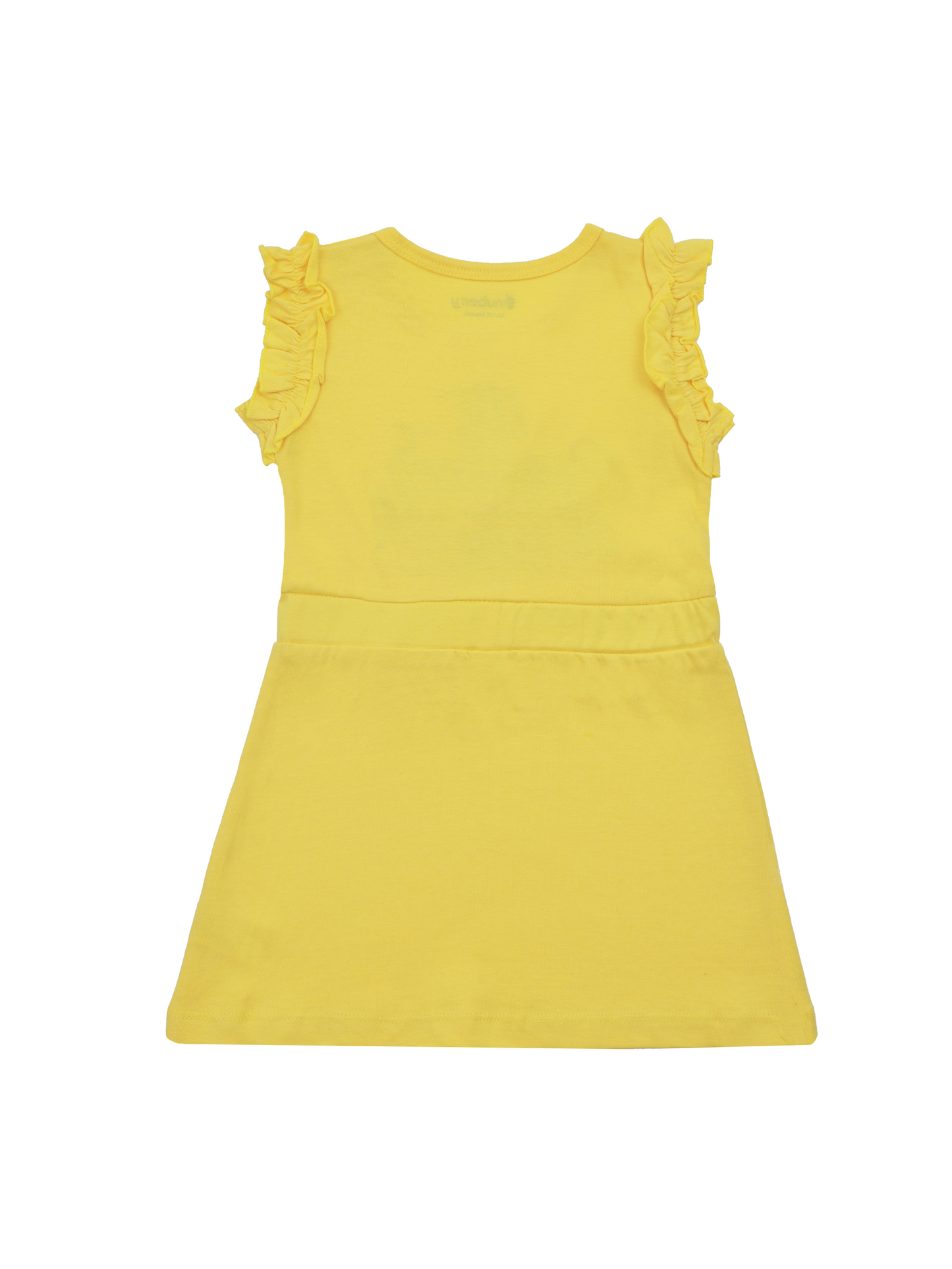 Yellow Sporty Dress with Drawstring