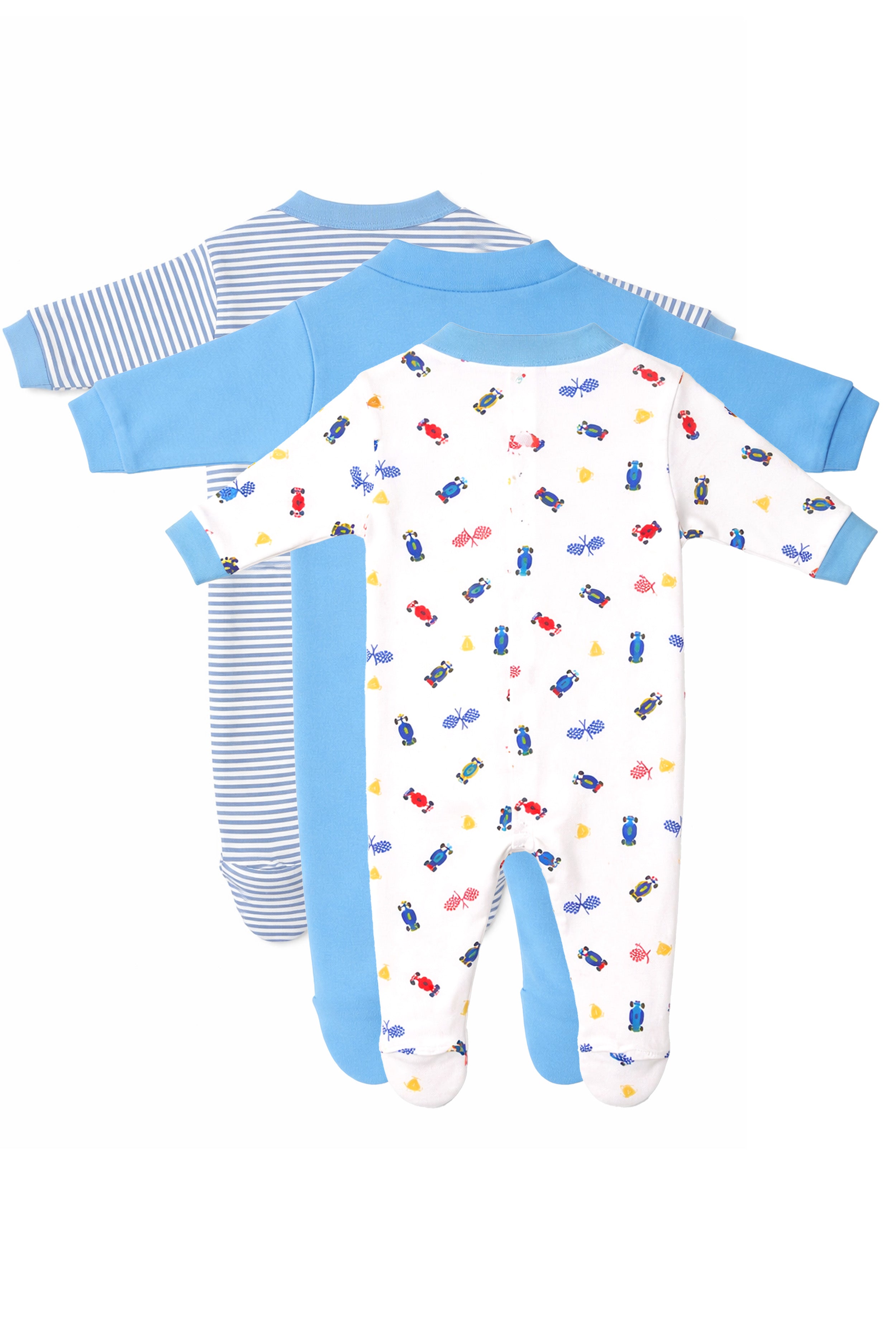 Chosen by Moms | Loved by Babies | Pure Cotton Sleep Suits (Pack of 3)