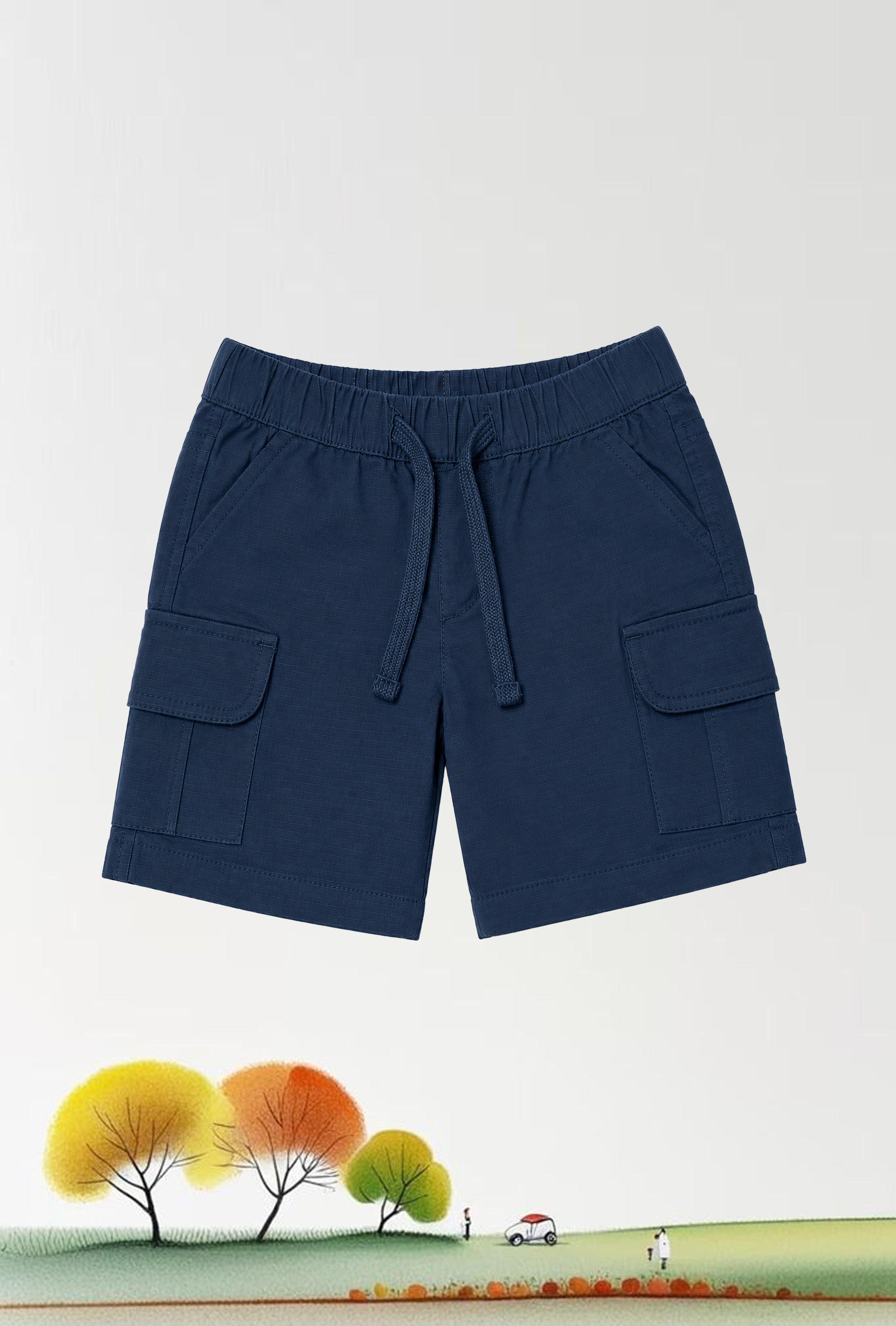 Nuberry Woven Double Pocket Shorts | Soft Comfort for Active Little Boys