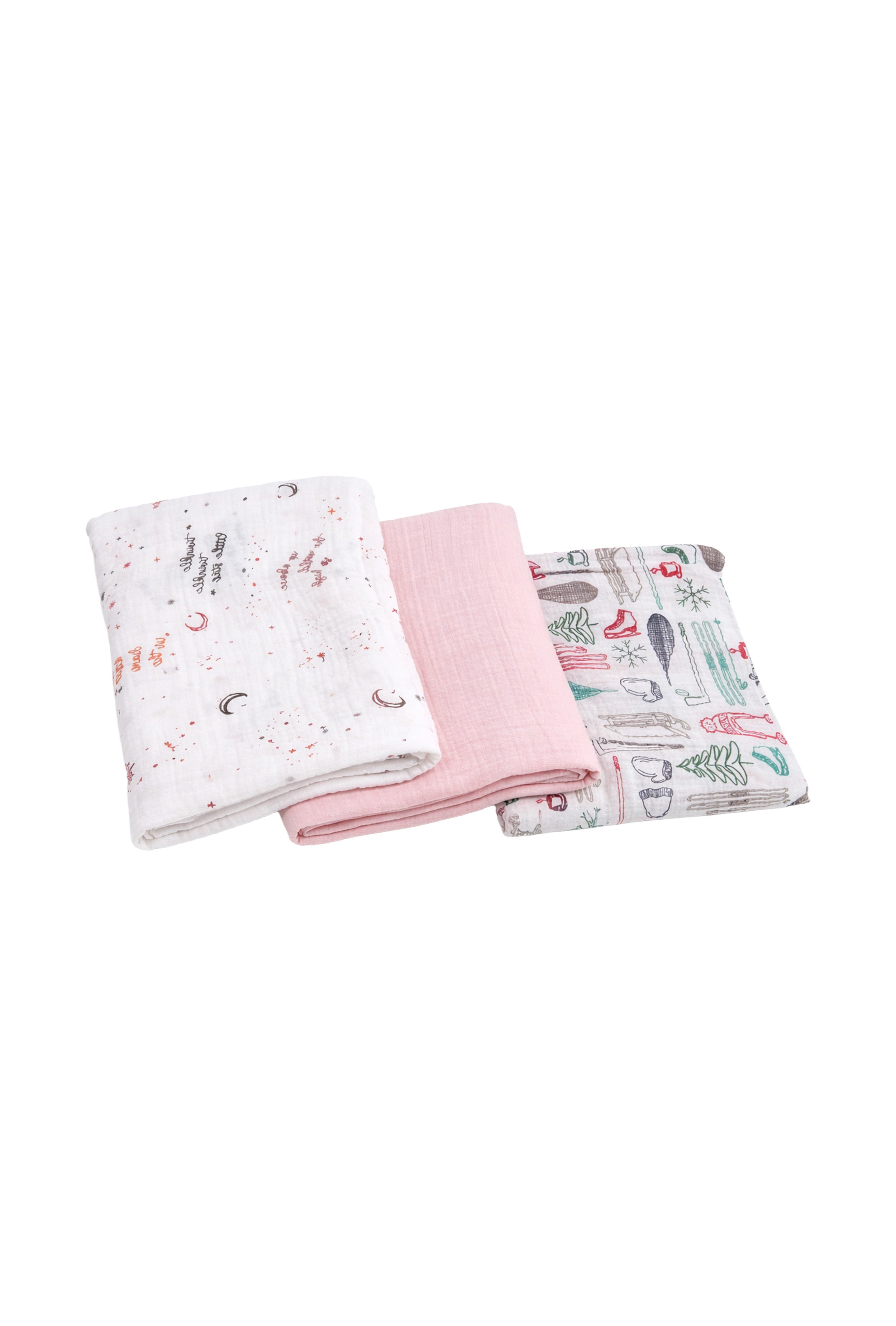 Pure Muslin Baby Swaddle  I Light as Air, Soft as Love - Pack of 3