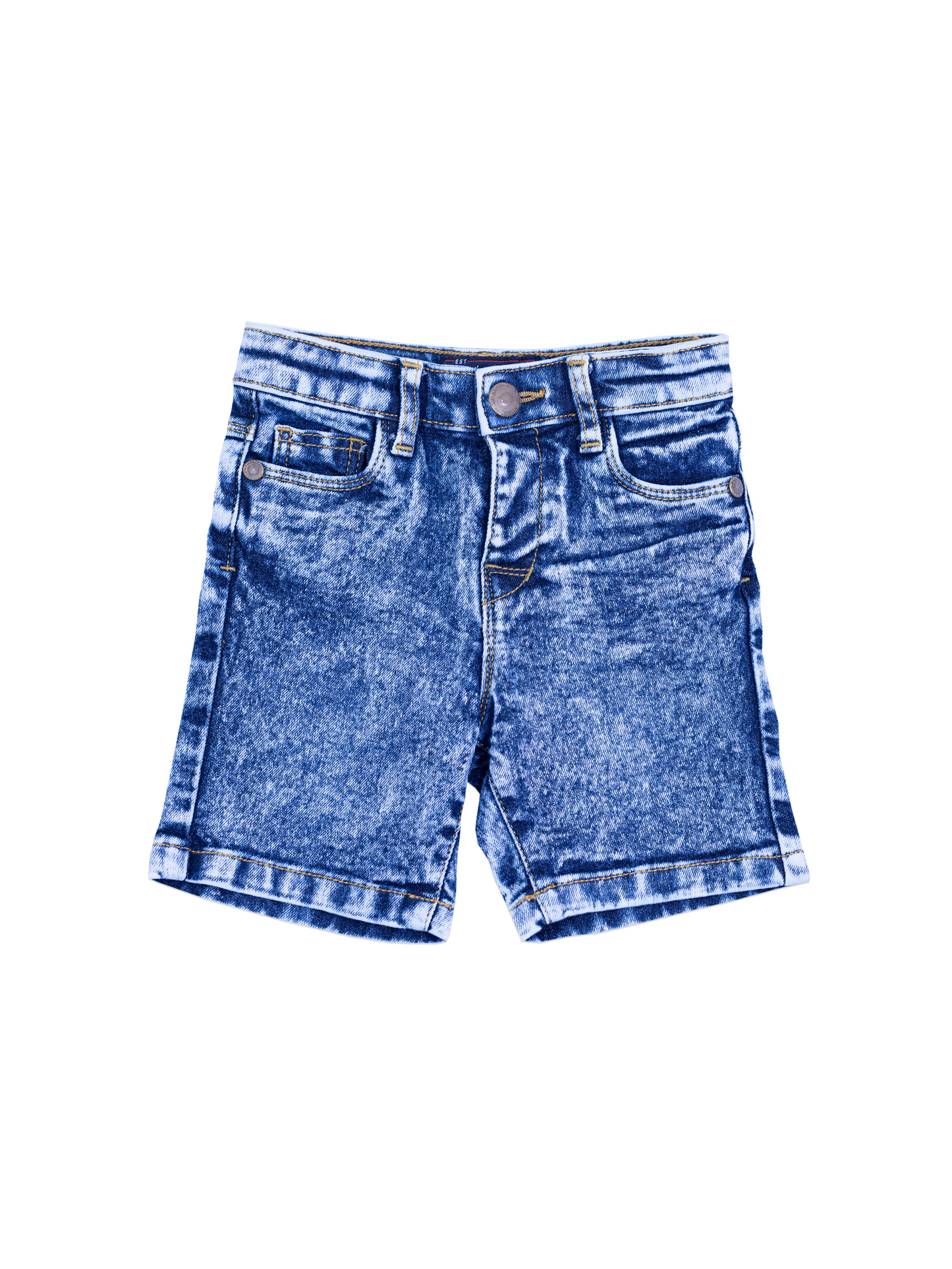 Boys Medium Wash Blue Denim Shorts