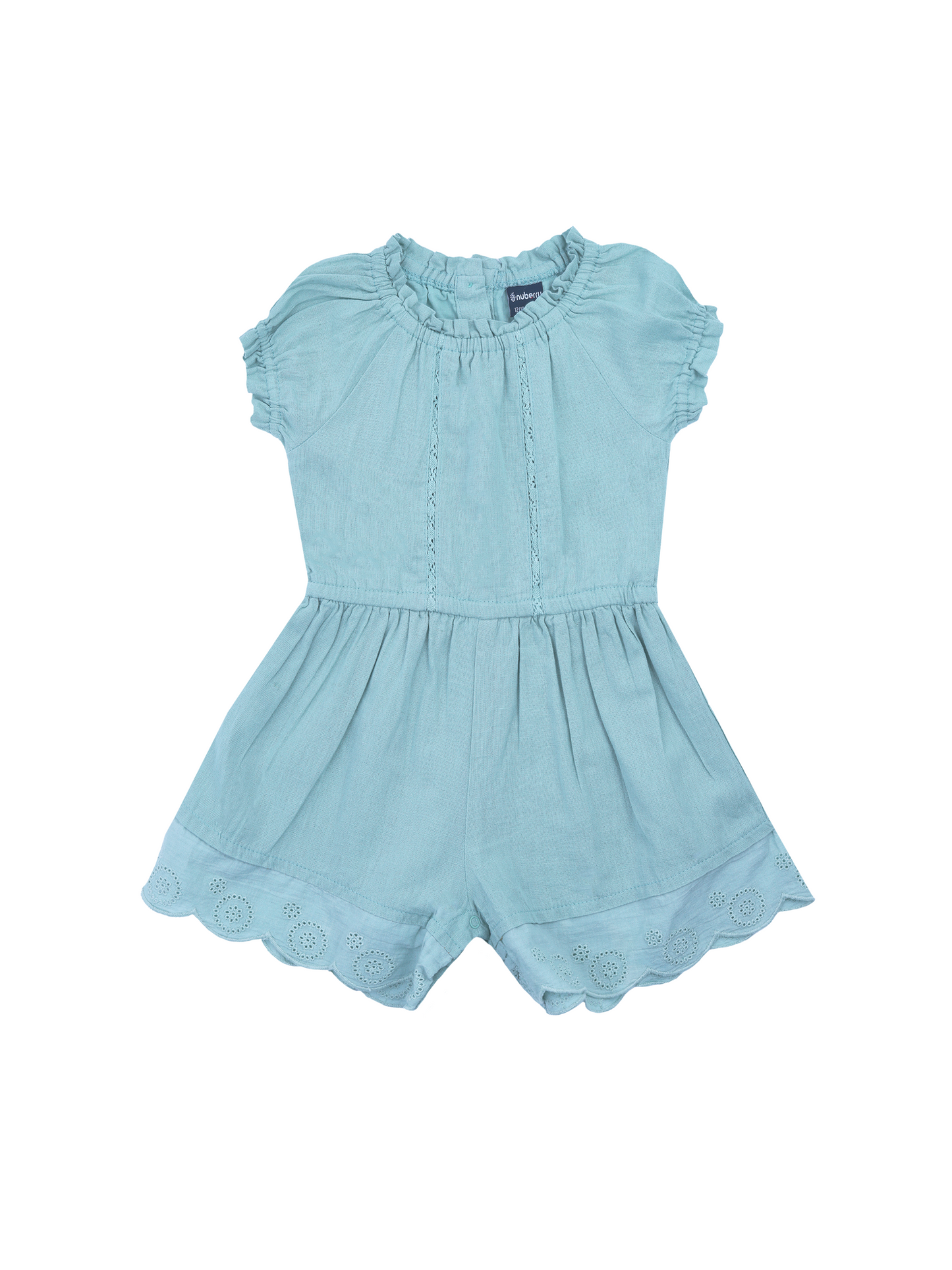 Mint Green Hakoba Romper for Girls