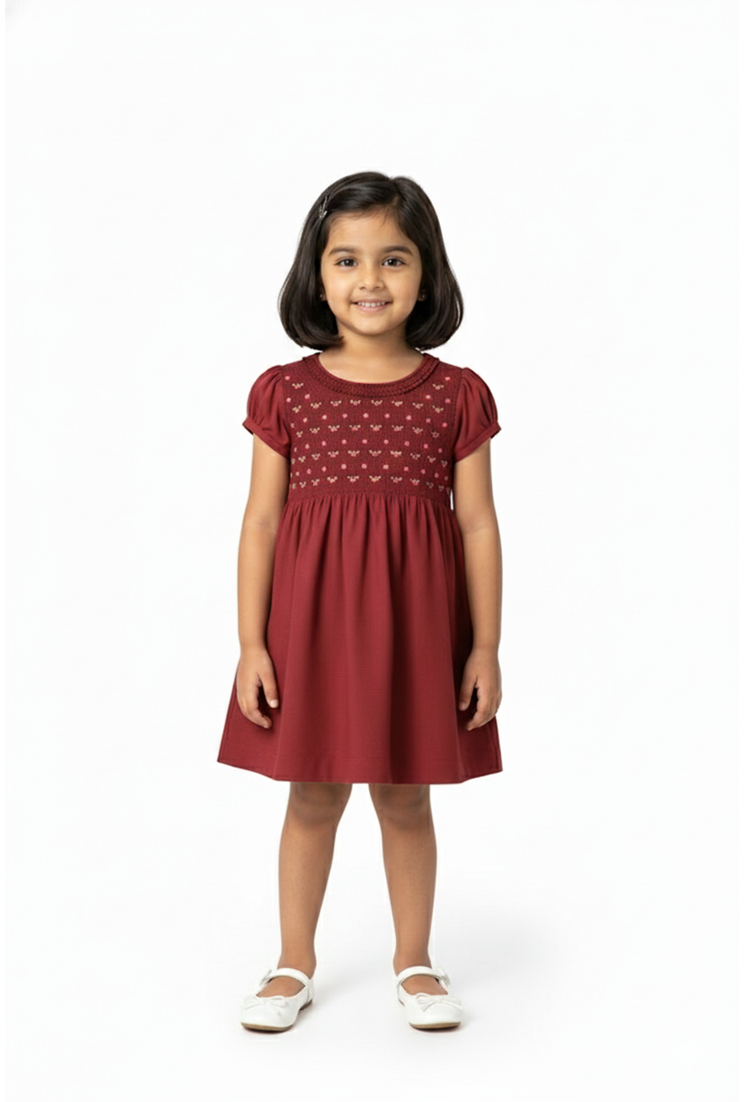 NUBERRY GIRL SMOCKING DRESS