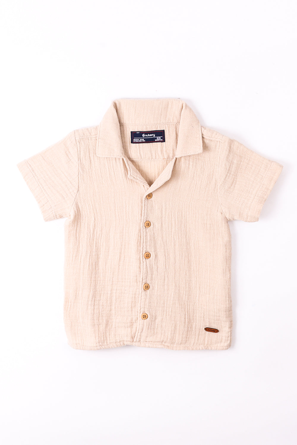 NUBERRY KIDS BOY-MUSLIN CO-ORDS BEIGE