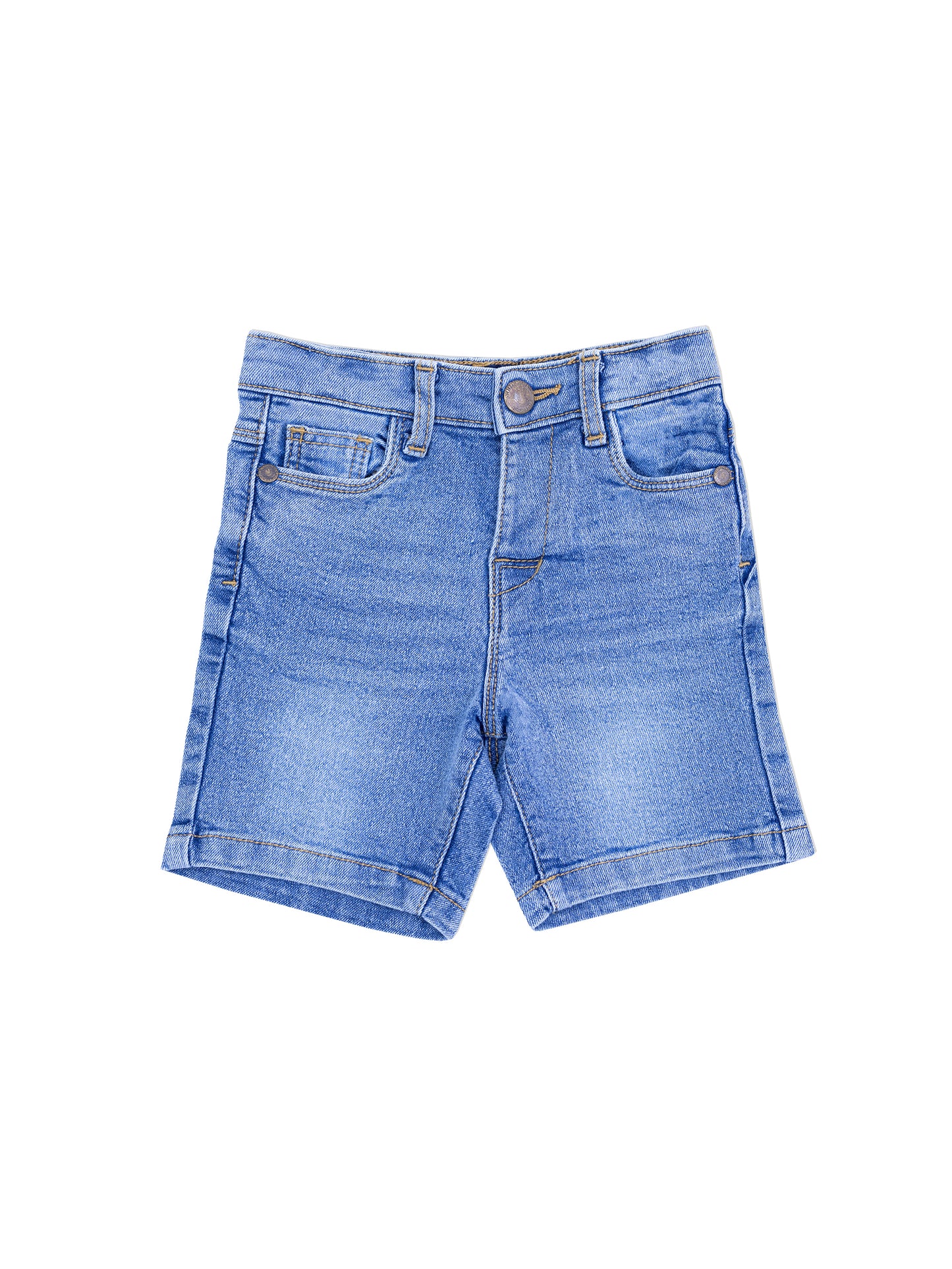 Boys Light Wash Blue Denim Shorts