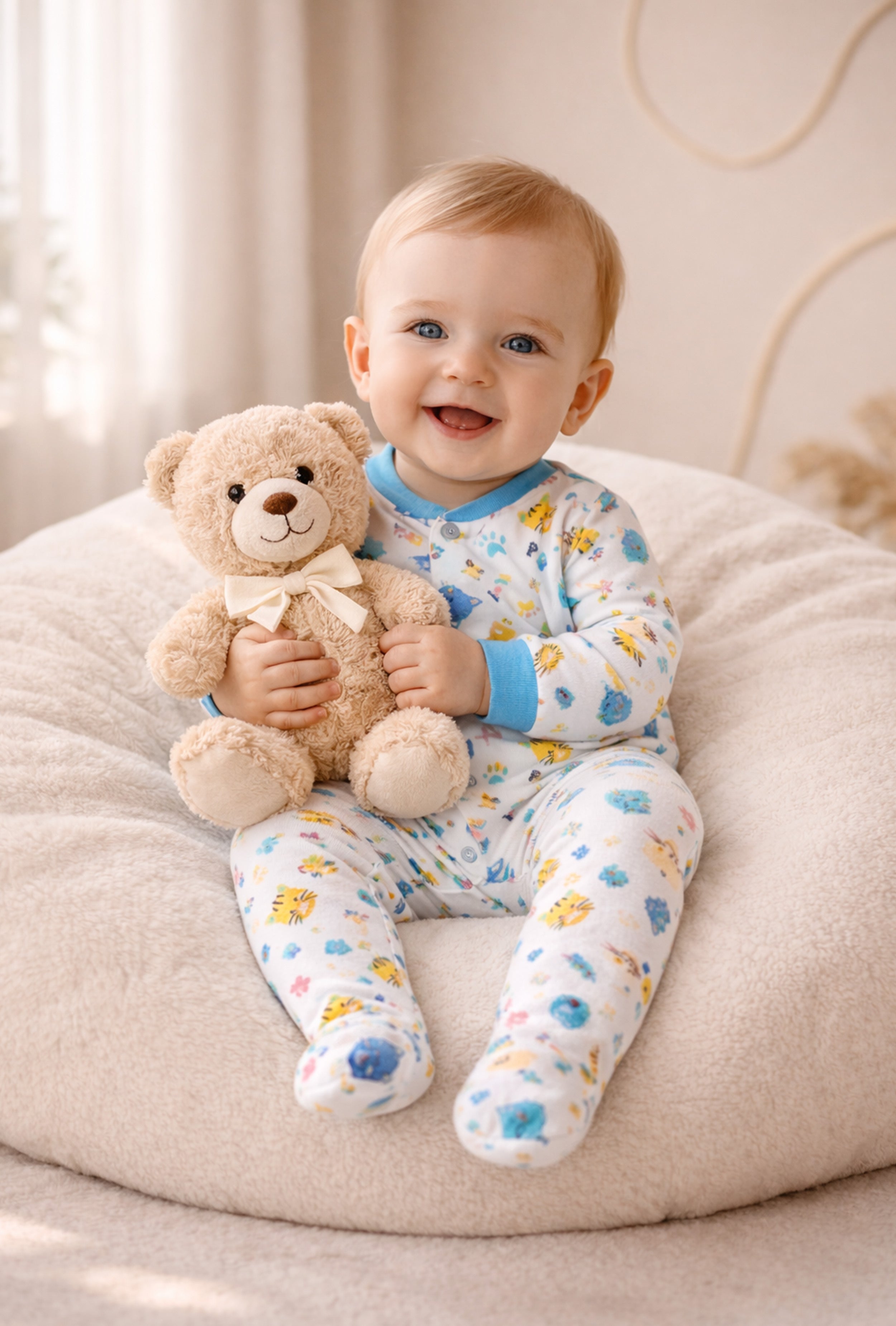 Mom’s Choice Pure Cotton Sleep Suits (3-Pack)