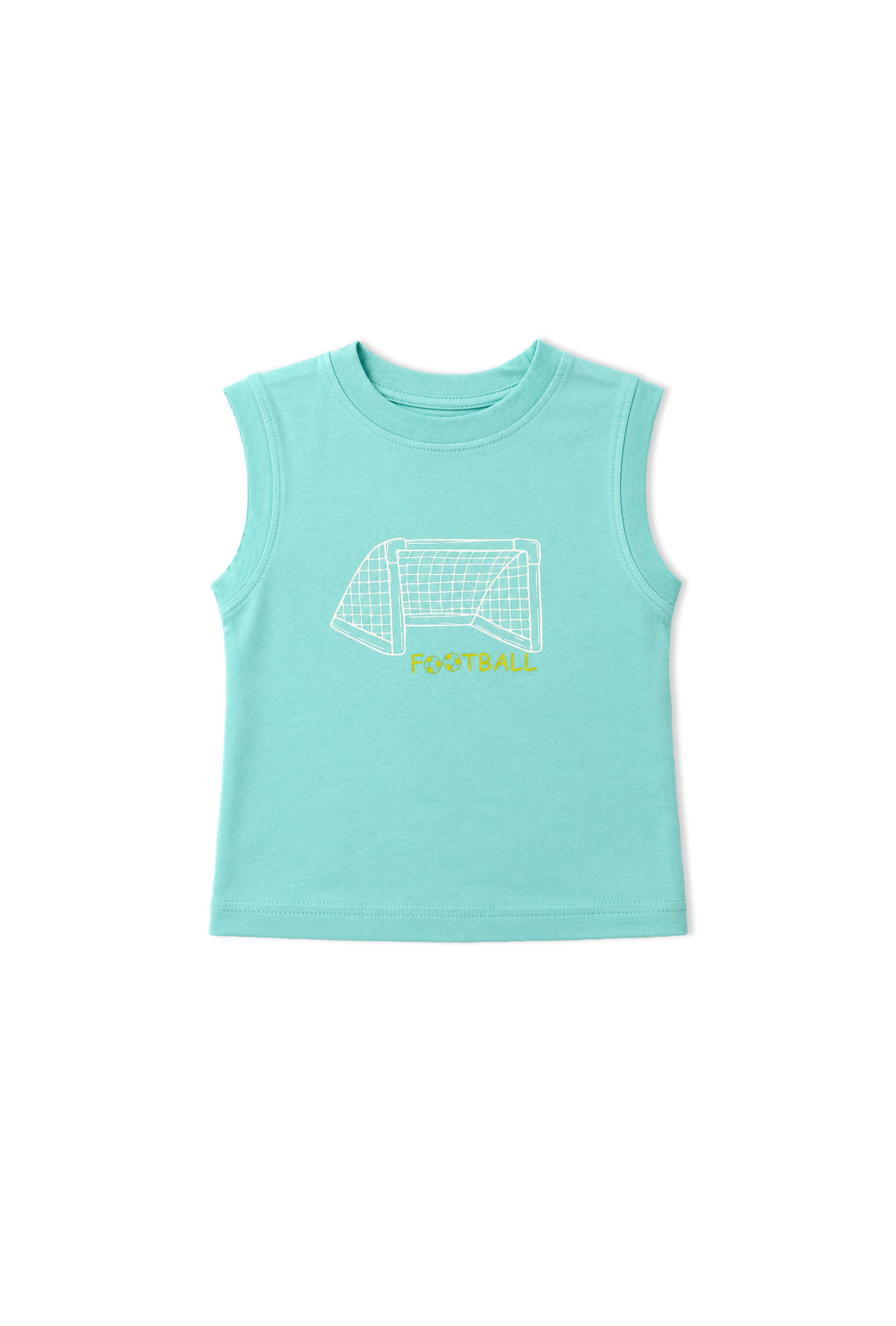 Nuberry Boys Sleeveless Co-ord Set | Soft & Breathable