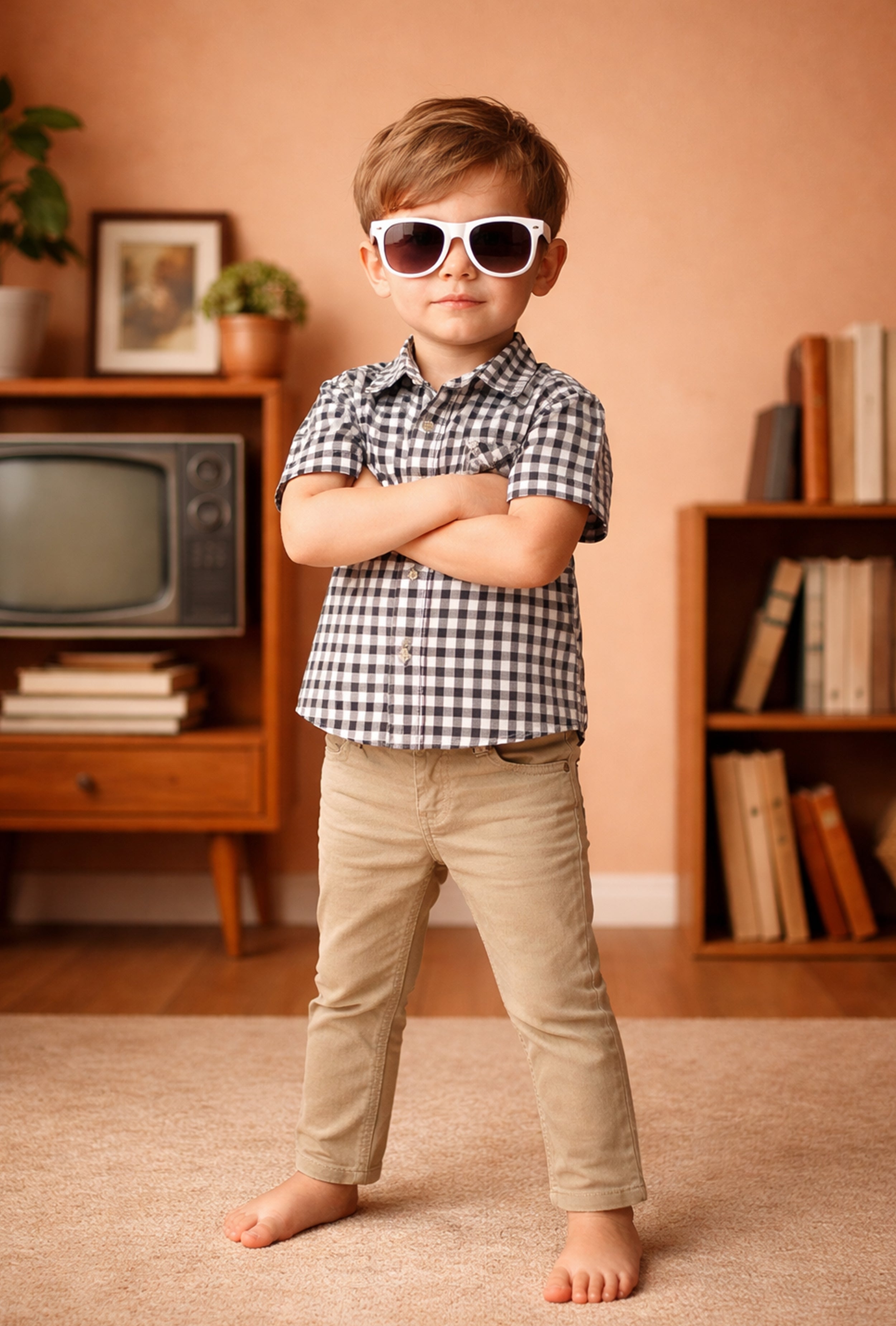 Nuberry Kids Half Sleeve Checks Shirt - Neubaby Stores