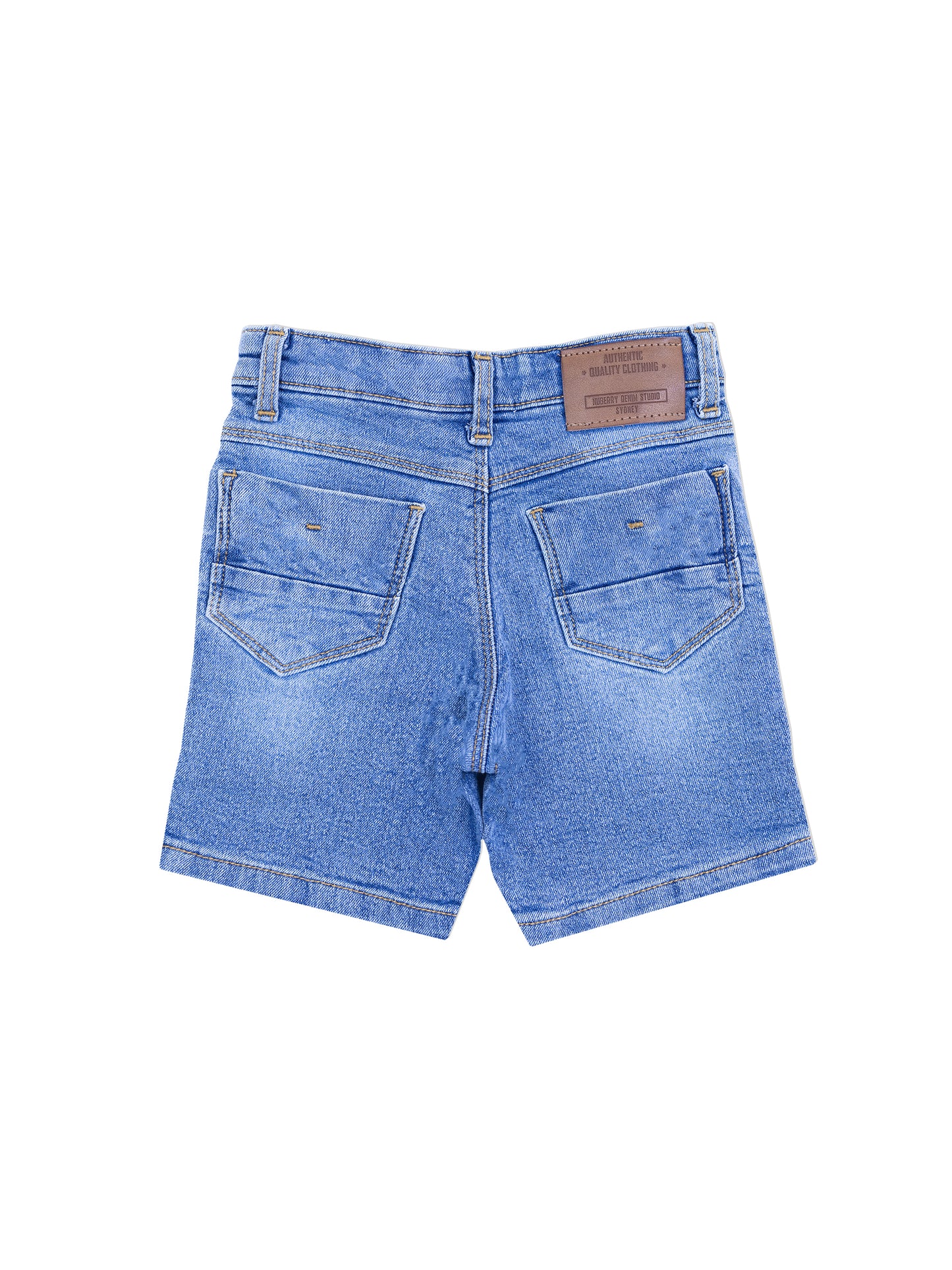 Boys Light Wash Blue Denim Shorts