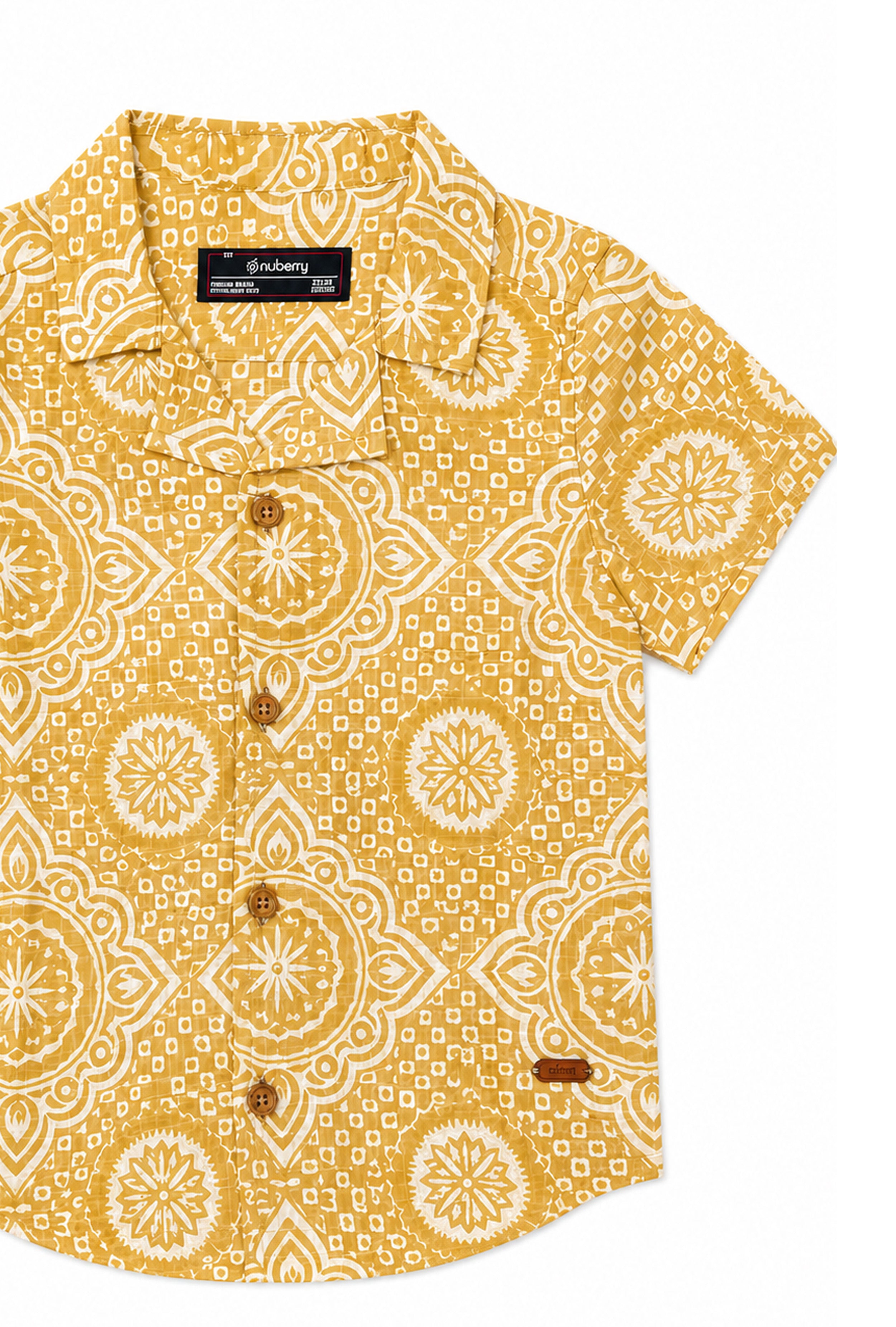 Nuberry Boys Half Sleeve Shirt | Colorful Prints for Endless Fun