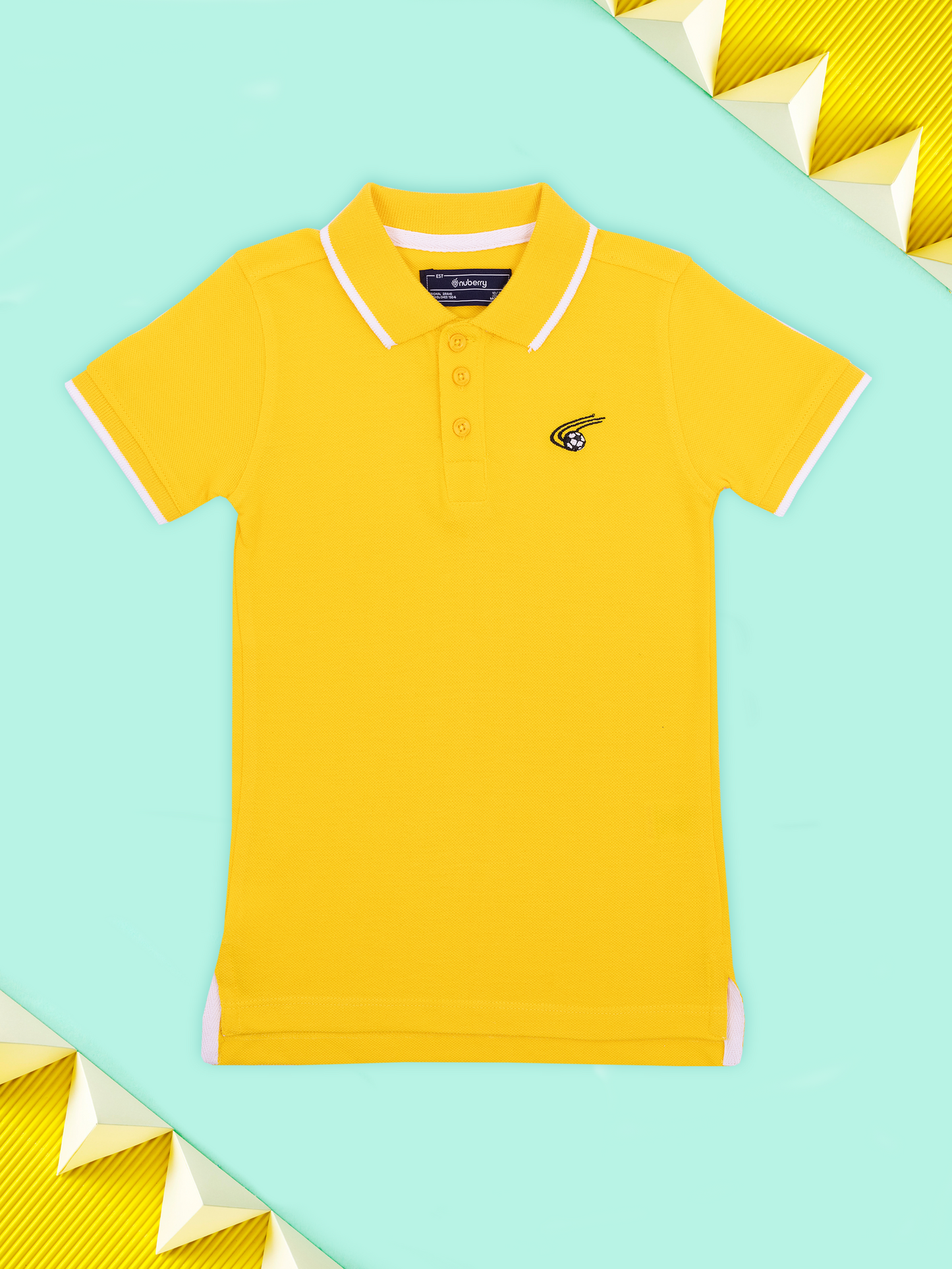 Yellow Polo Half Sleeve T-Shirt for Boys