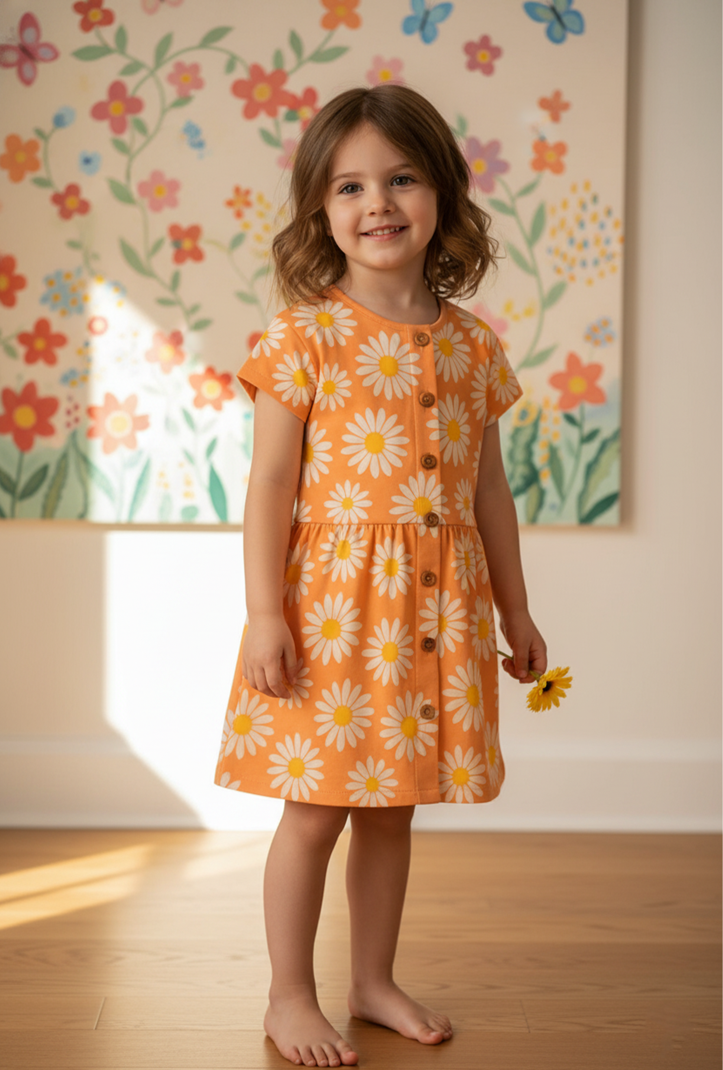 NUBERRY GIRL DRESS ORANGE