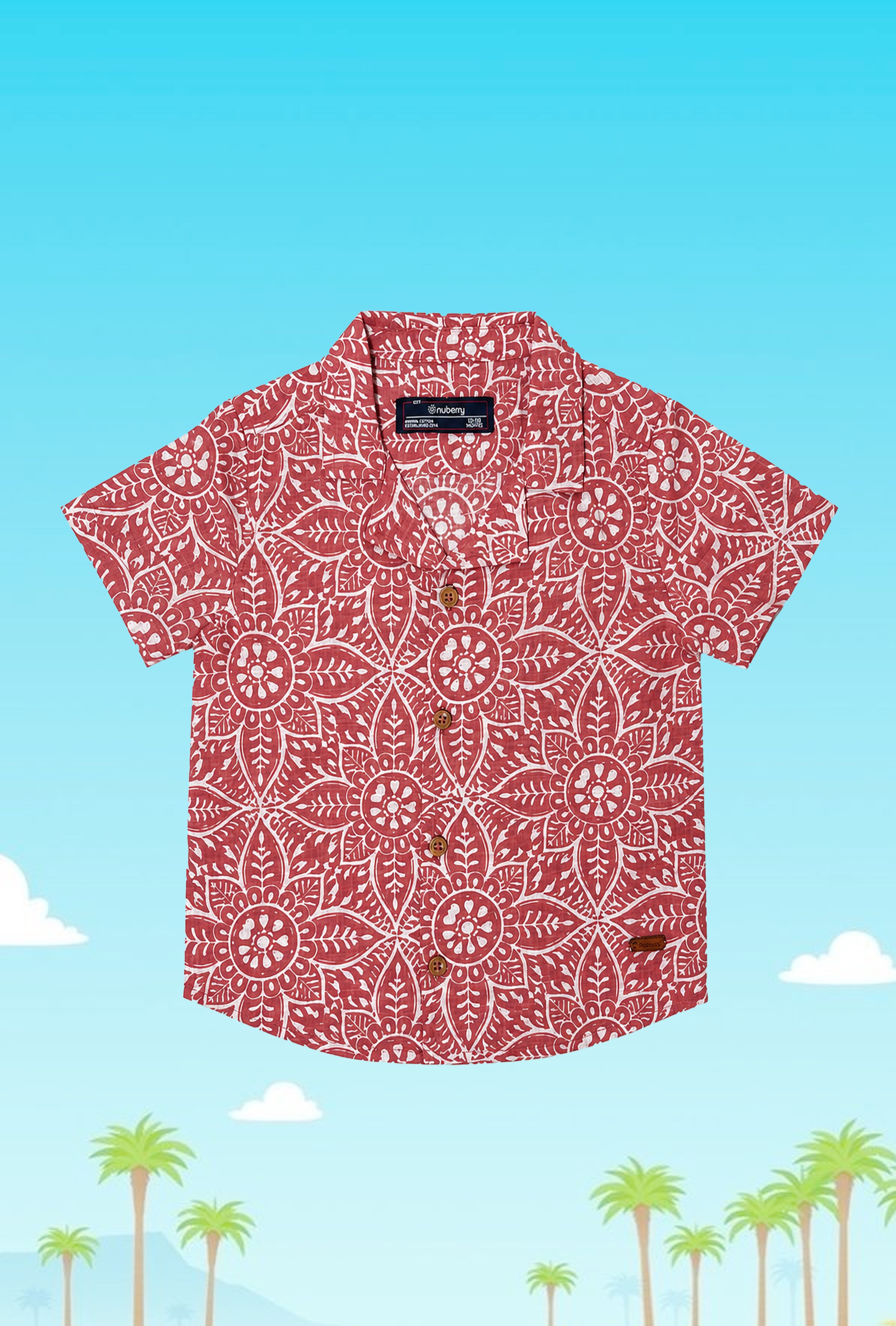Nuberry Boys Half Sleeve Shirt | Colorful Prints for Endless Fun