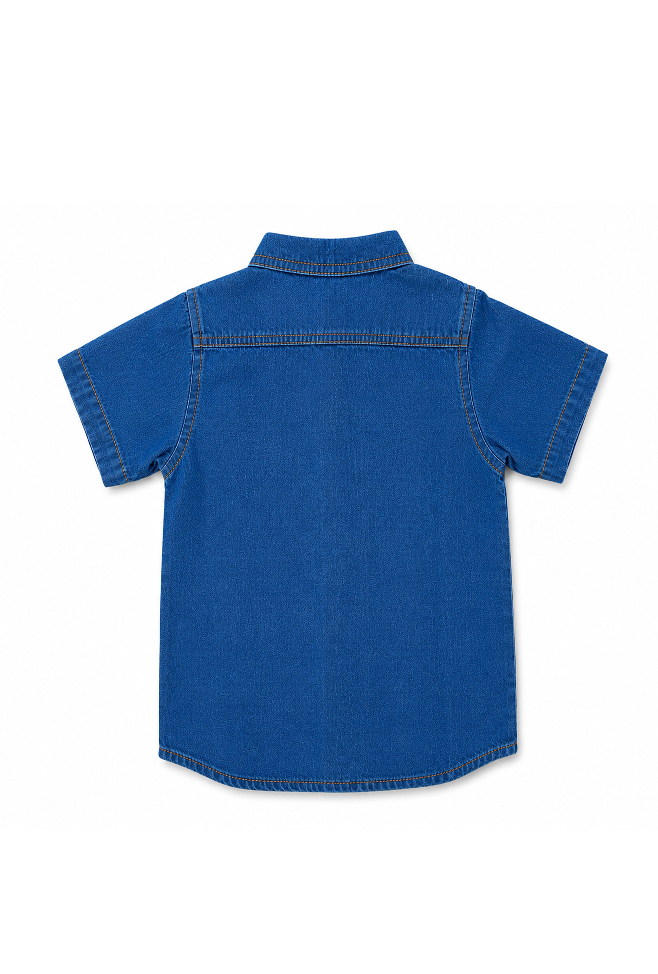Nuberry Boys Premium Denim Half Sleeve Shirt | Smart Style | Everyday Comfort