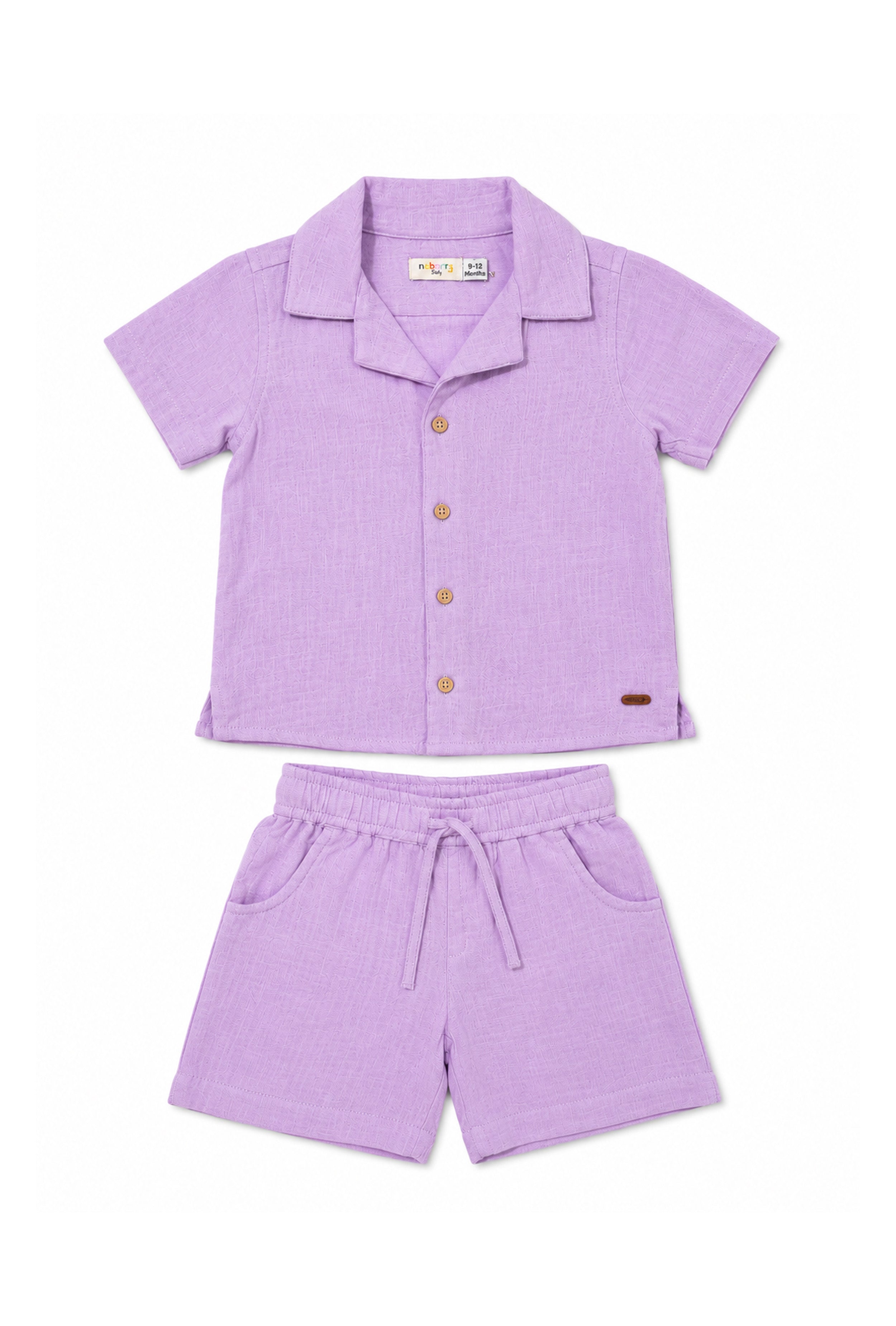 Nuberry Muslin Jabla Half Sleeve & Shorts | Soft Hugs for Your Little One