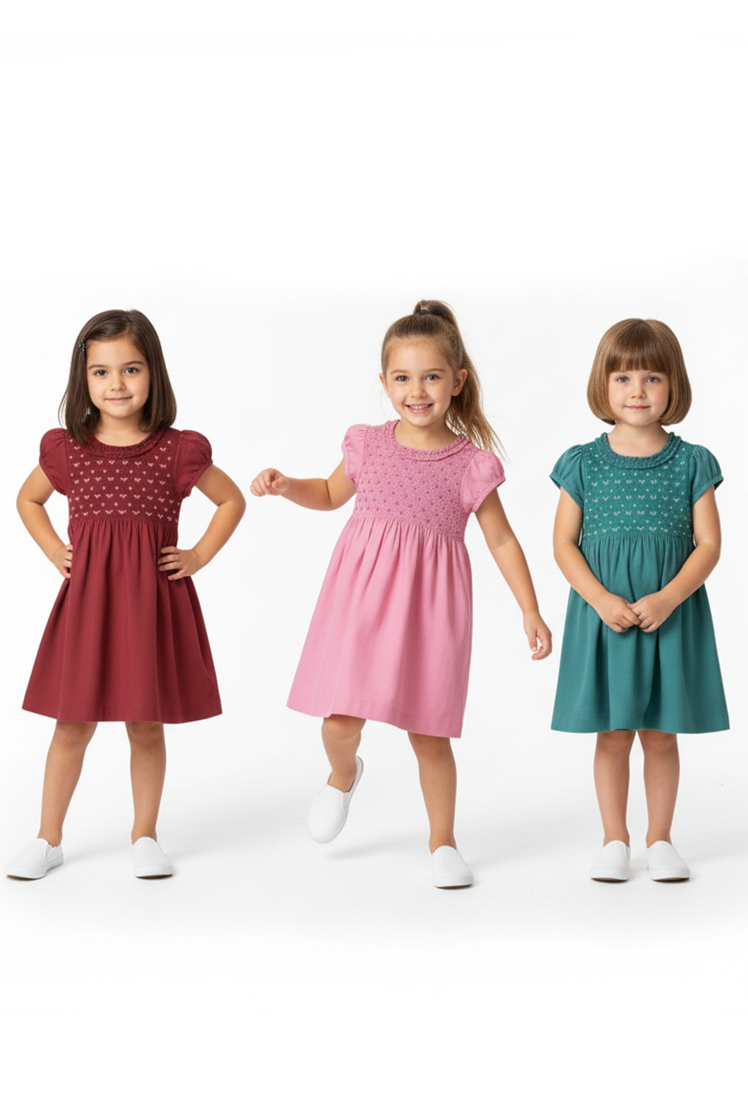 NUBERRY GIRL SMOCKING DRESS