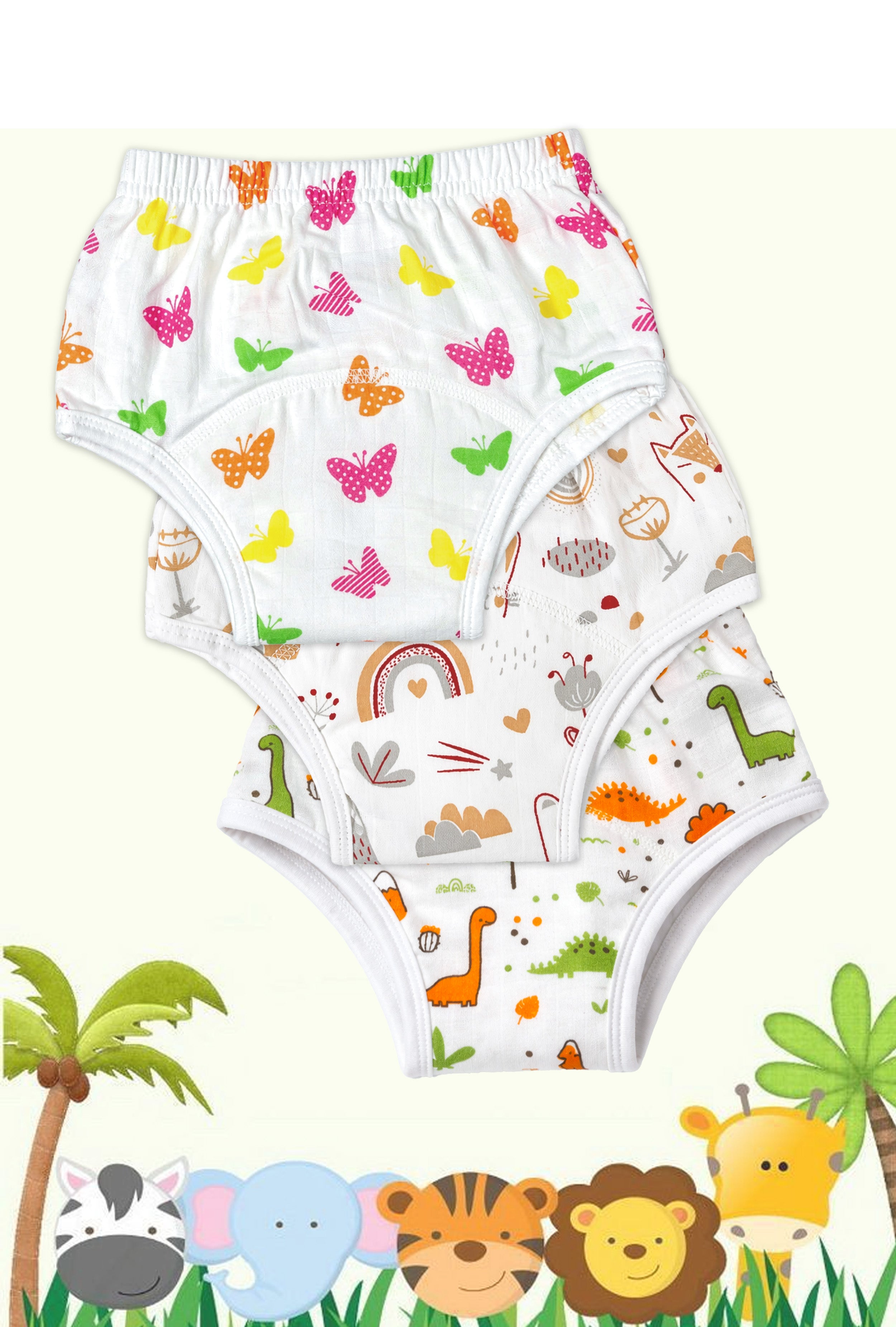 Made for Baby’s Comfort & Care | Nuberry Baby Padded Underwear – Pack of 3