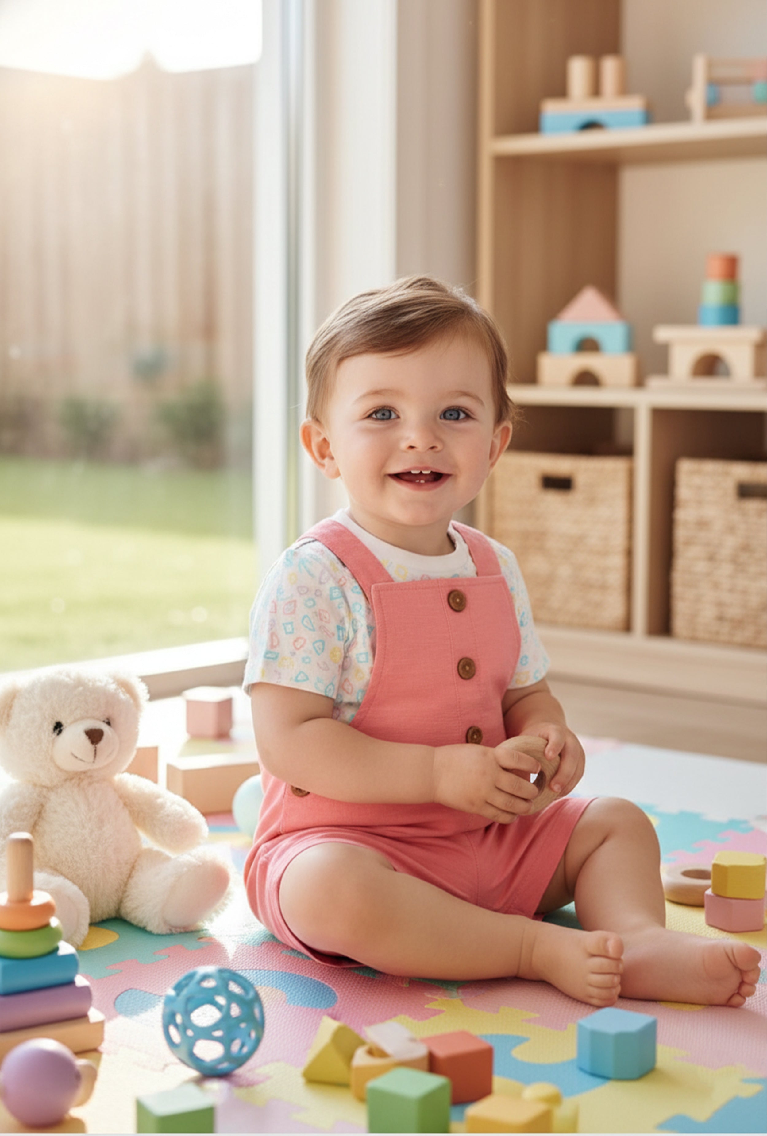 Nuberry Baby Kids Boy Dungaree Set