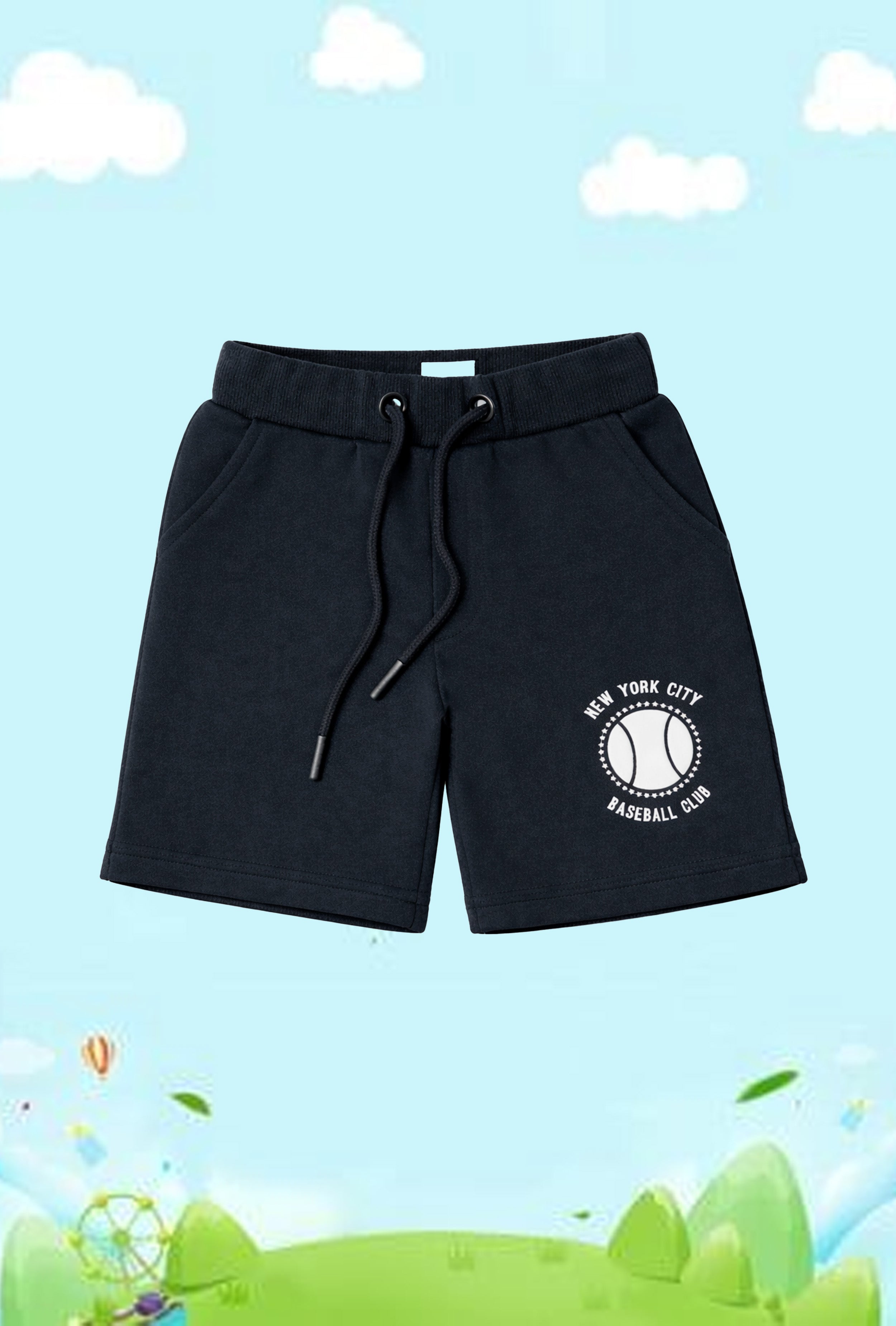 Nuberry Boys Shorts | Soft, Playful & Everyday Comfort | Black