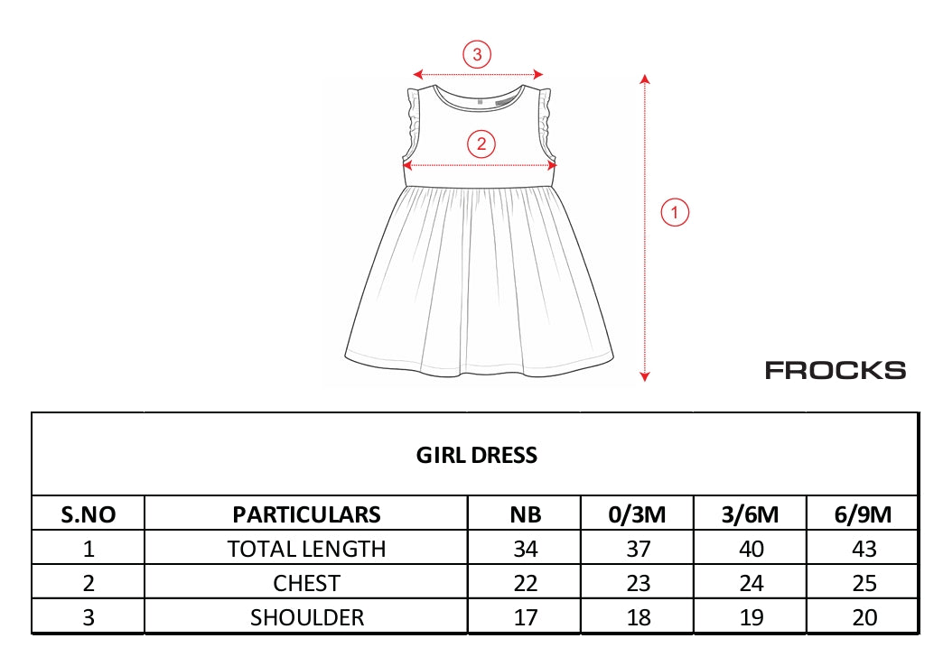 Nuberry Newborn Girls Sleeveless Muslin Frock - Neubaby Stores