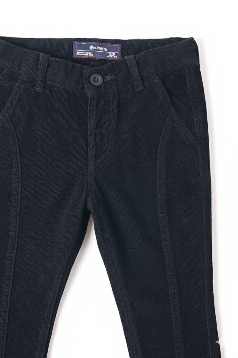 NUBERRY KIDS BOY CORDUROY PANT BLACK