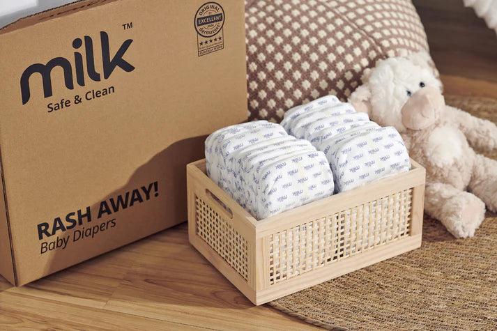 Milk Baby Diaper Flexi Tape | Soft Comfort, Day & Night