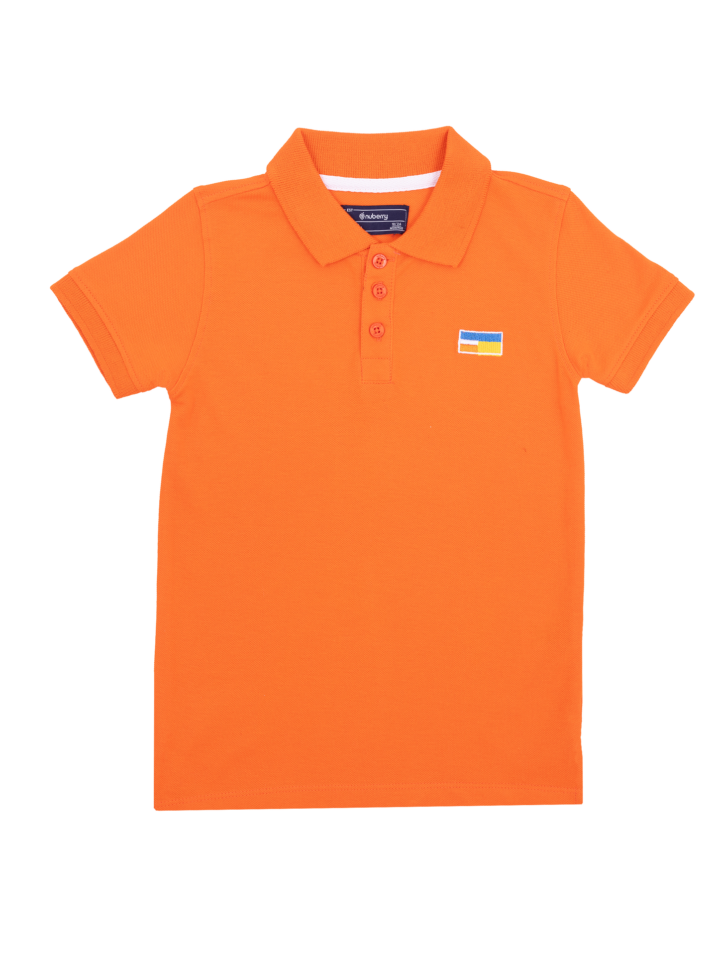 Orange Polo Half Sleeve T-Shirt for Boys