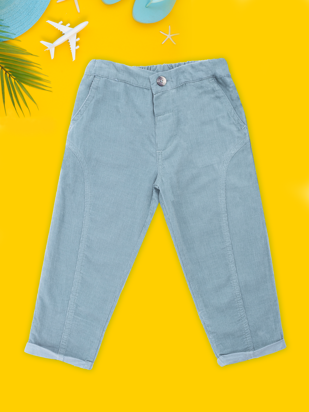 Grey Corduroy Pants for Boys