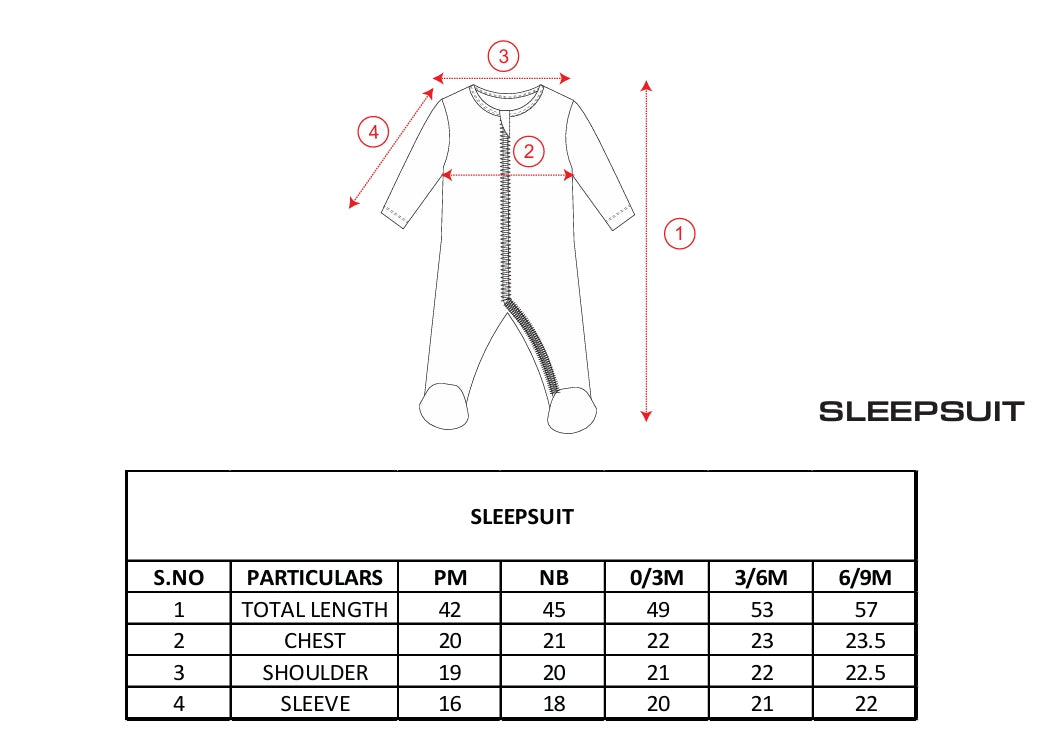 Mom’s Choice Pure Cotton Sleep Suits (3-Pack) - Neubaby Stores