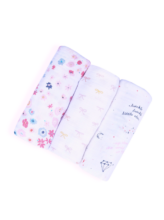 Set of 3 Muslin Swaddle