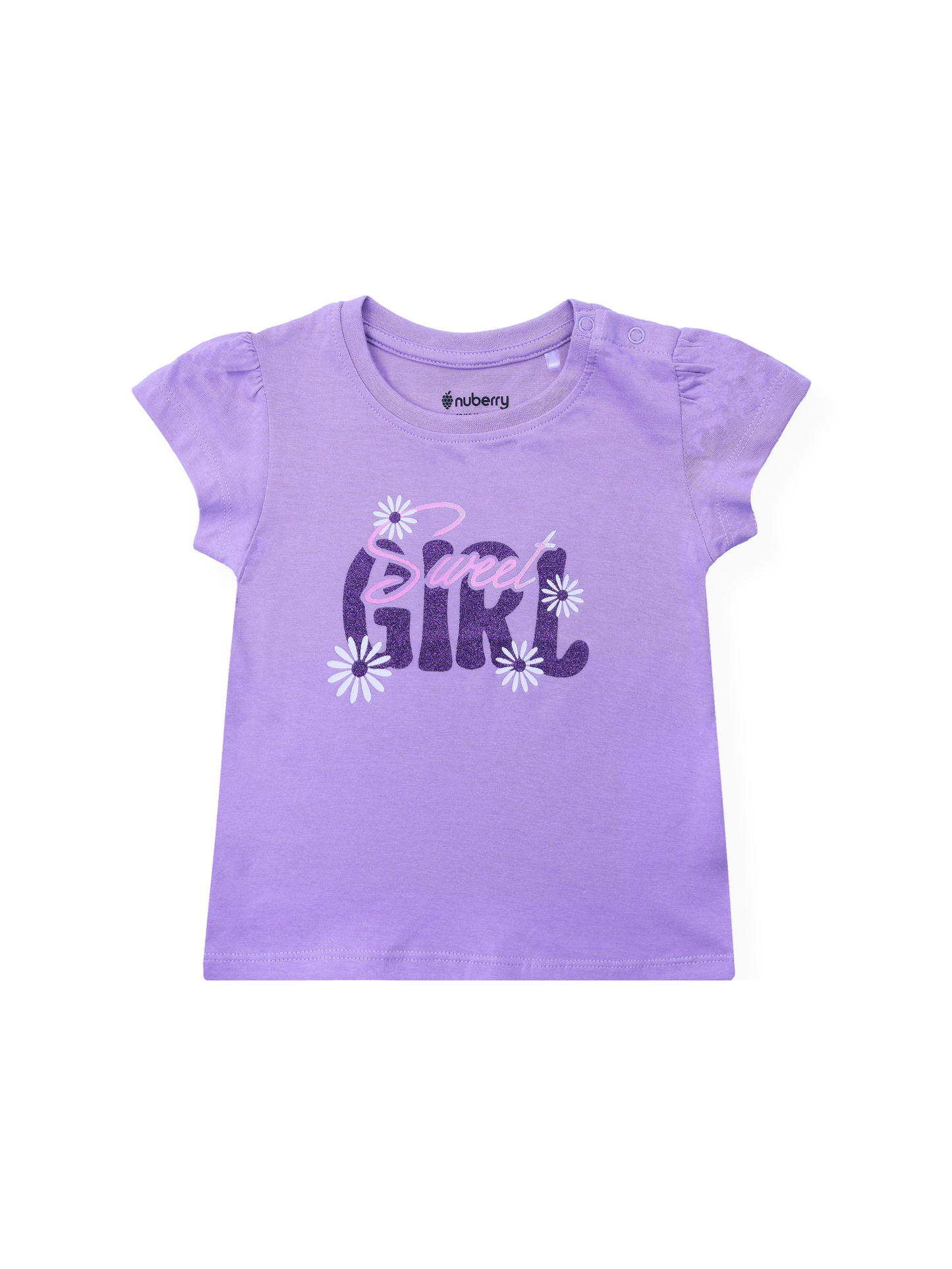 Set of 4 Girls Combo - 3 T-shirts + Denim Shorts