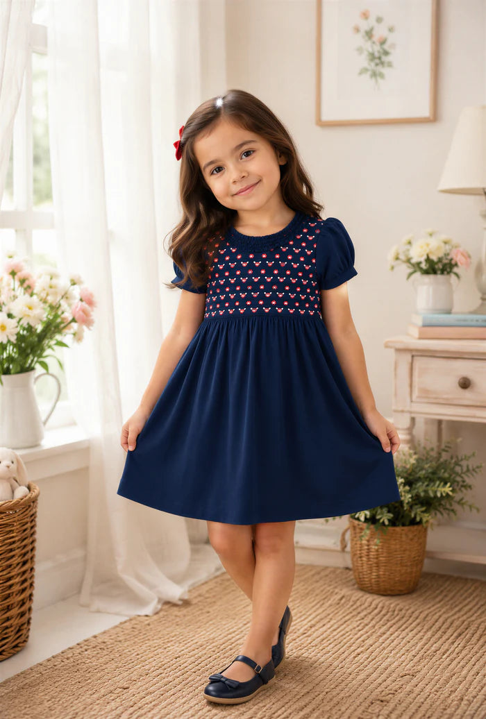 Soft Cotton Party Dress (6M–8Y) | Perfect for Parties & Everyday Wear