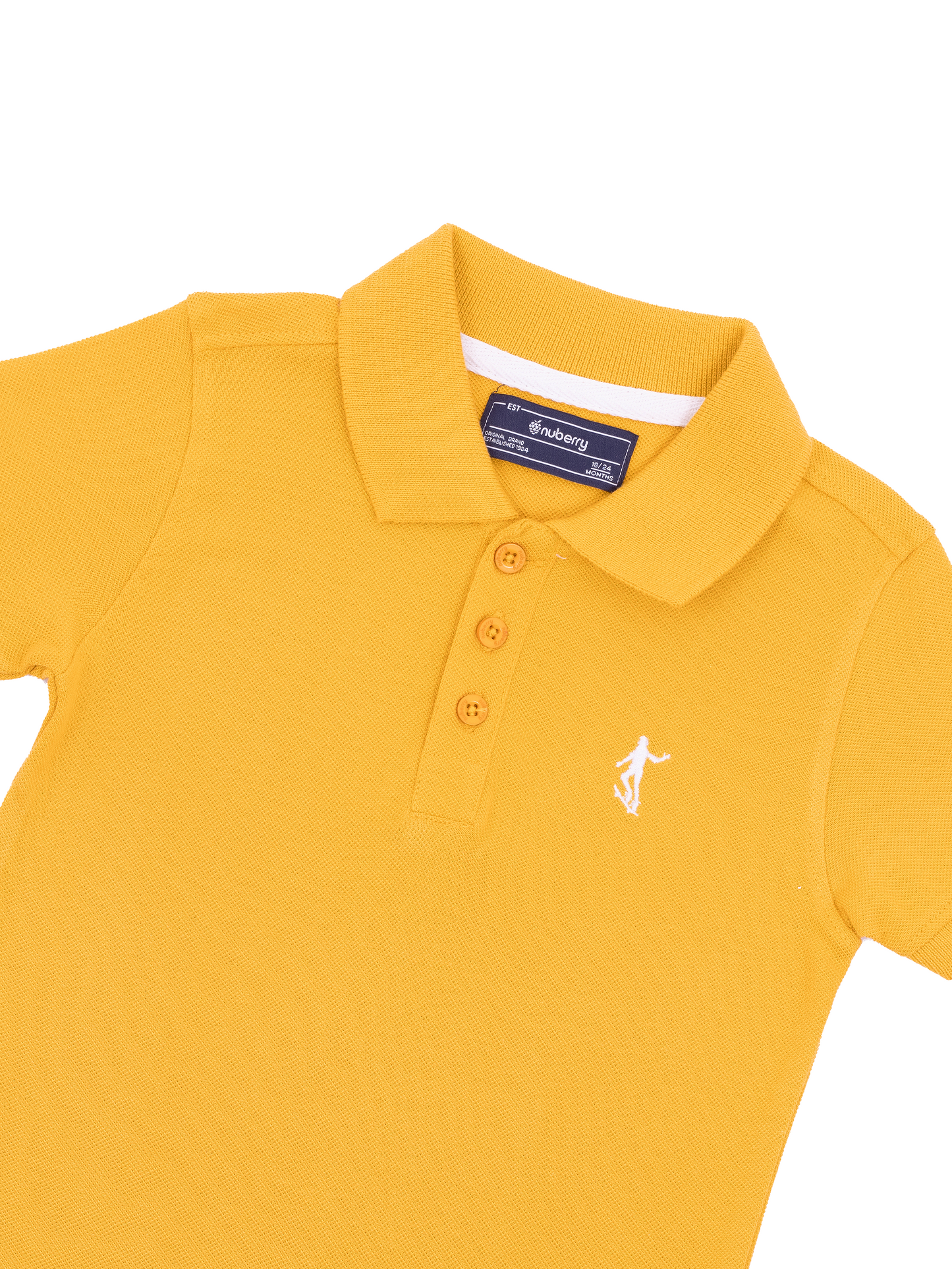 Mustard Yellow Polo Half Sleeve T-Shirt for Boys