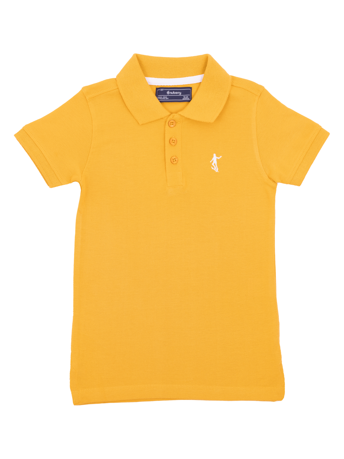 Mustard Yellow Polo Half Sleeve T-Shirt for Boys