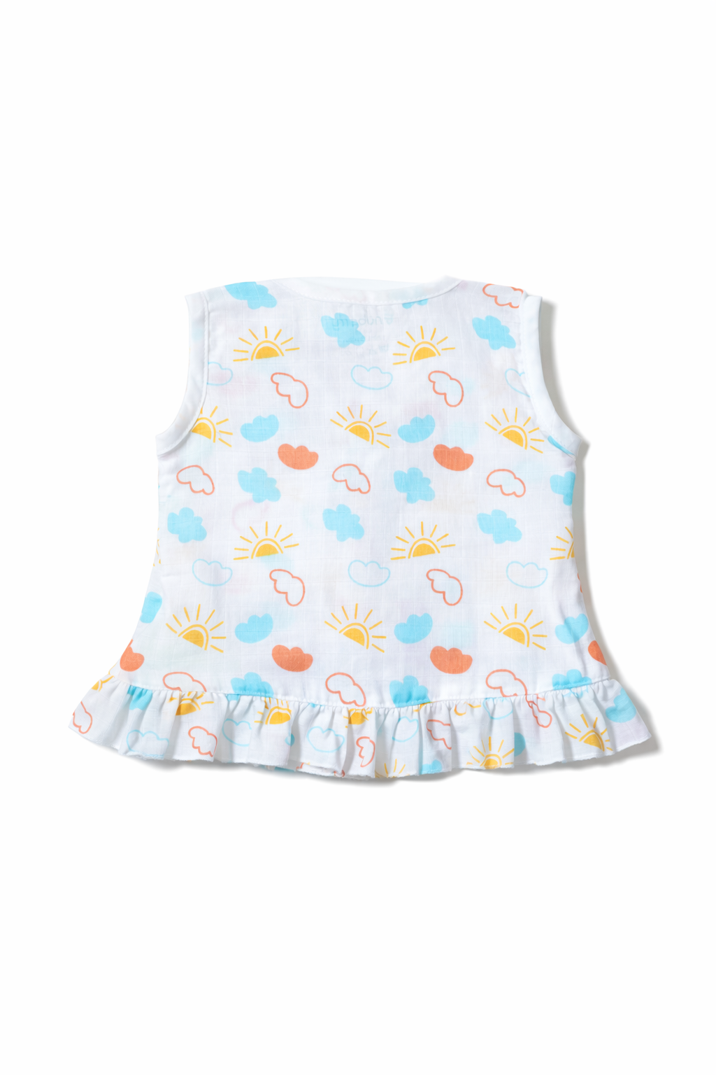 Nuberry Kids Newborn Muslin Jabla with Frill Bottom