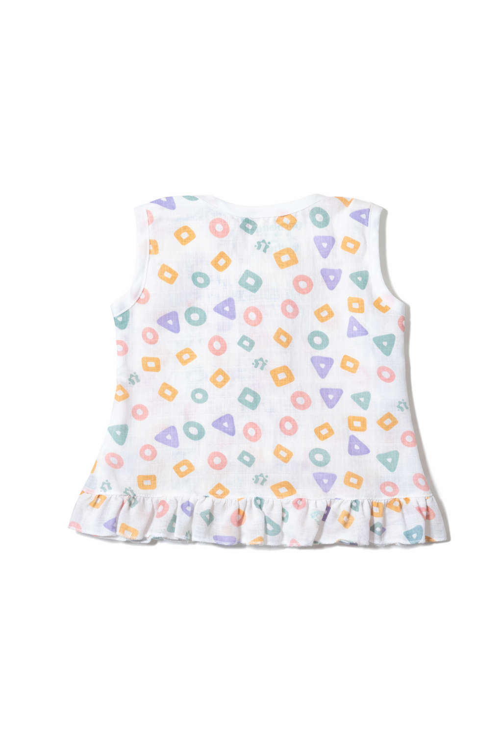 Nuberry Kids Newborn Muslin Jabla with Frill Bottom