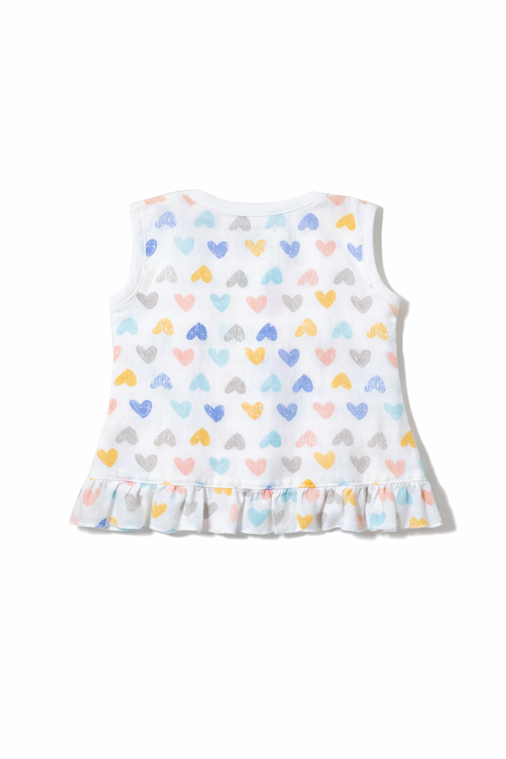 Nuberry Kids Newborn Muslin Jabla with Frill Bottom