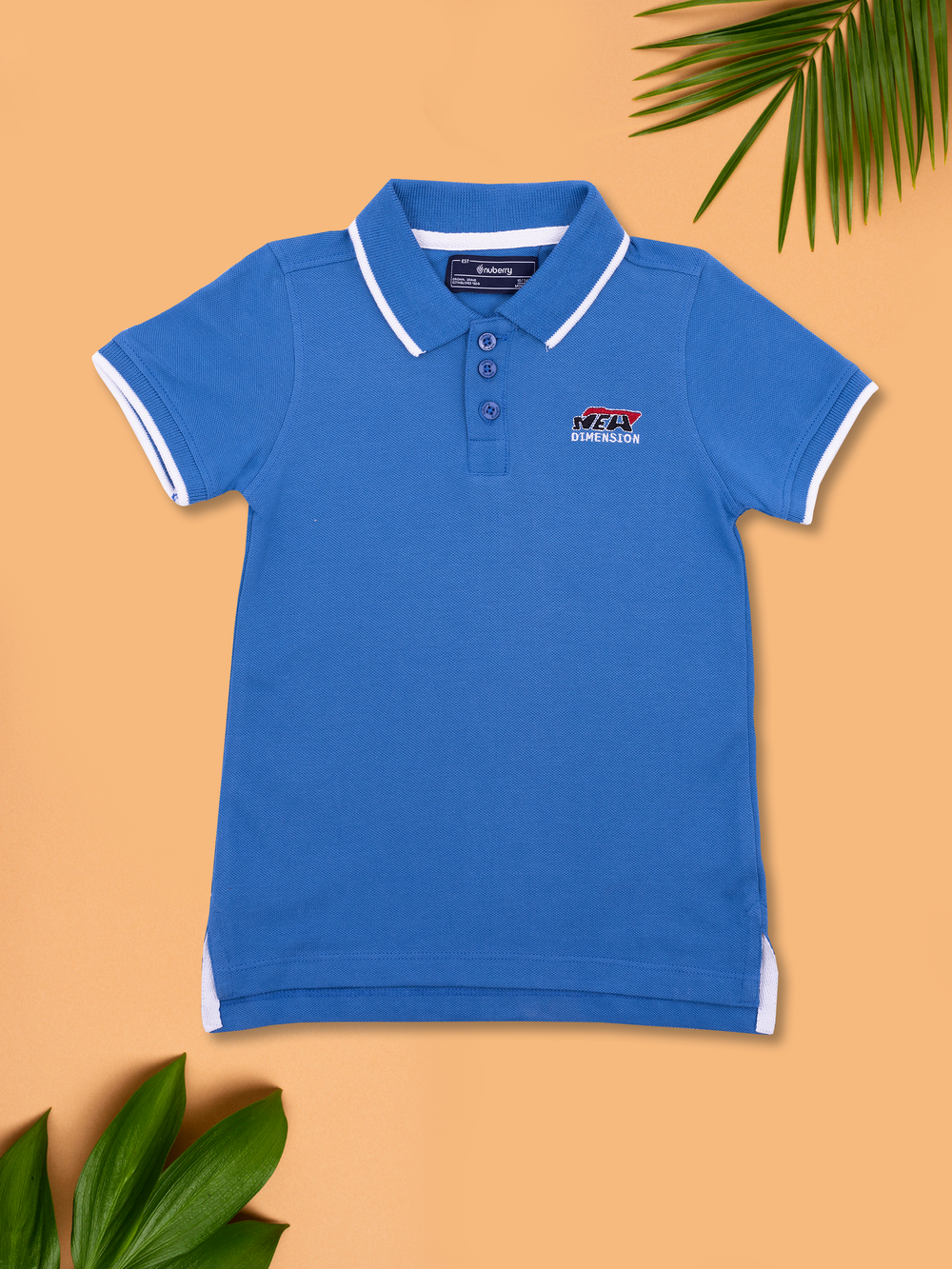 Blue Polo Half Sleeve T-Shirt for Boys