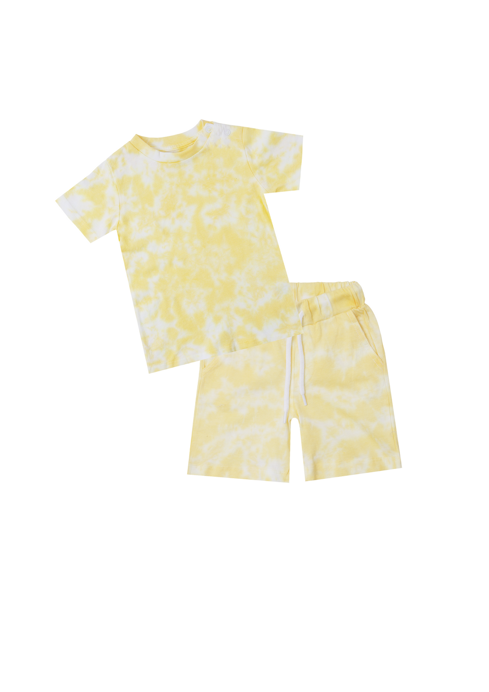 Yellow Tie & Dye Set for Boys