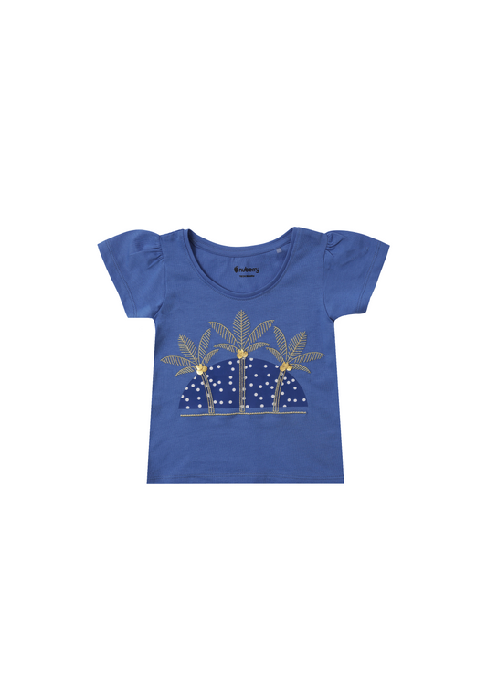 Girls Sequined T-Shirt and Skirt Set