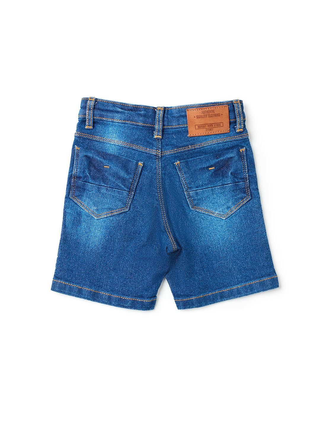 Nuberry Boys Denim Shorts - Mid Blue