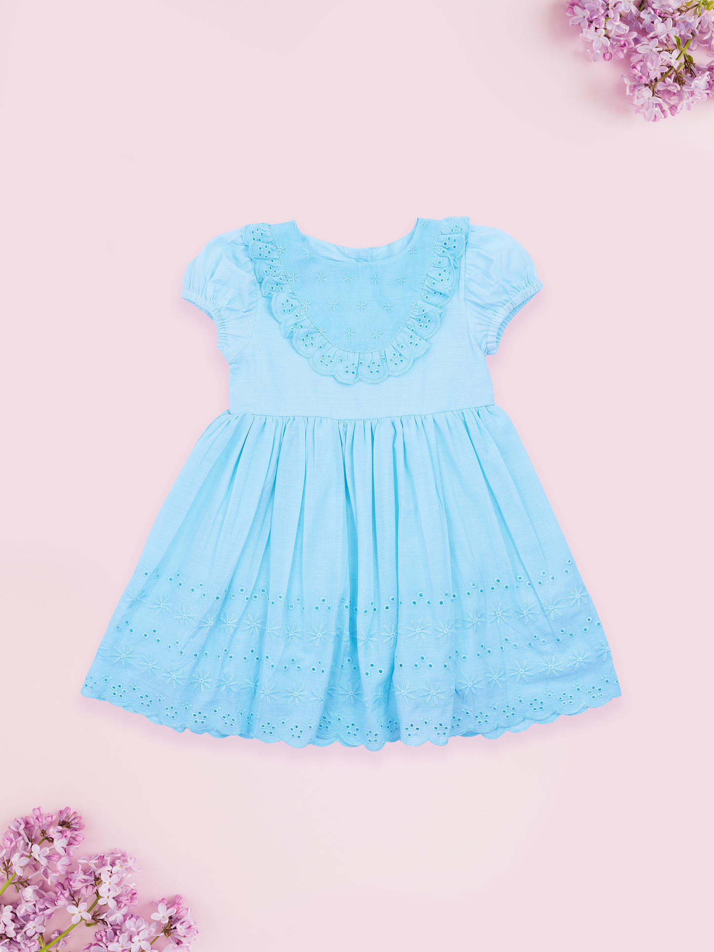 Blue Hakoba Dress for Girls