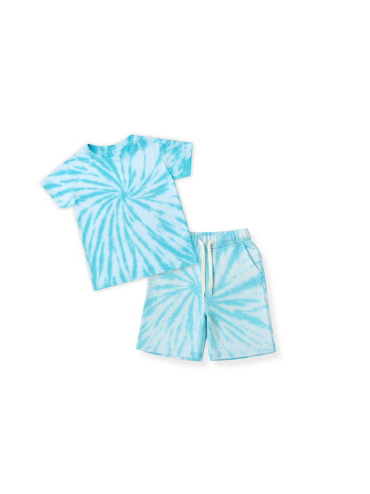 Boys Tie & Dye T-shirt and Shorts Set