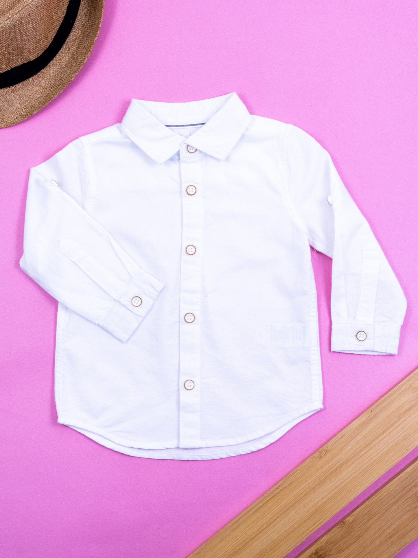 White Formal Full Sleeve Shirt for Boys